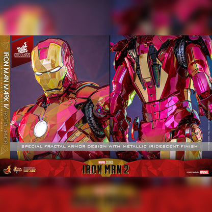 Iron Man 2: Iron Man Mark VI (Fractal Armor): Exclusive: 1/6th Action Figure - Hot Toys Action Figure