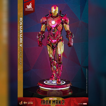 Iron Man 2: Iron Man Mark VI (Fractal Armor): Exclusive: 1/6th Action Figure - Hot Toys Action Figure