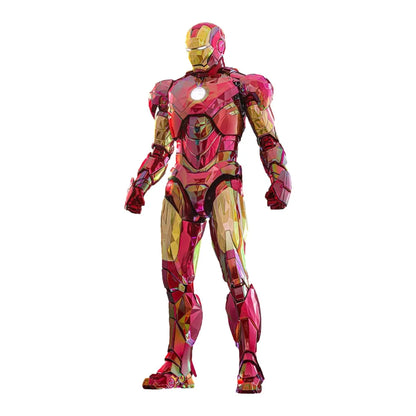 Iron Man 2: Iron Man Mark VI (Fractal Armor): Exclusive: 1/6th Action Figure - Hot Toys Action Figure