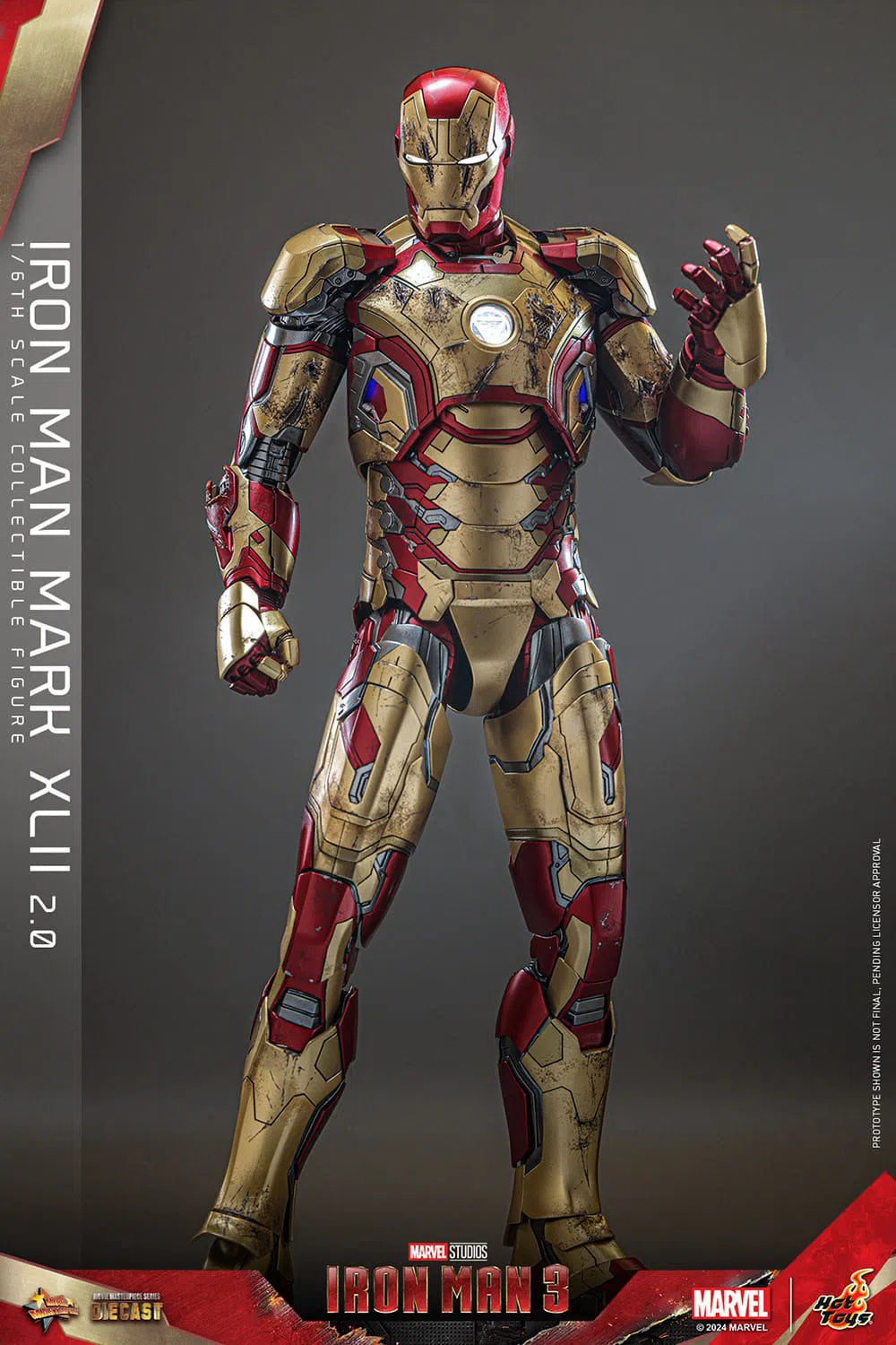 Iron Man 3: Iron Man Mark XLII (2.0): Deluxe: Marvel: Diecast: Hot Toys Hot Toys