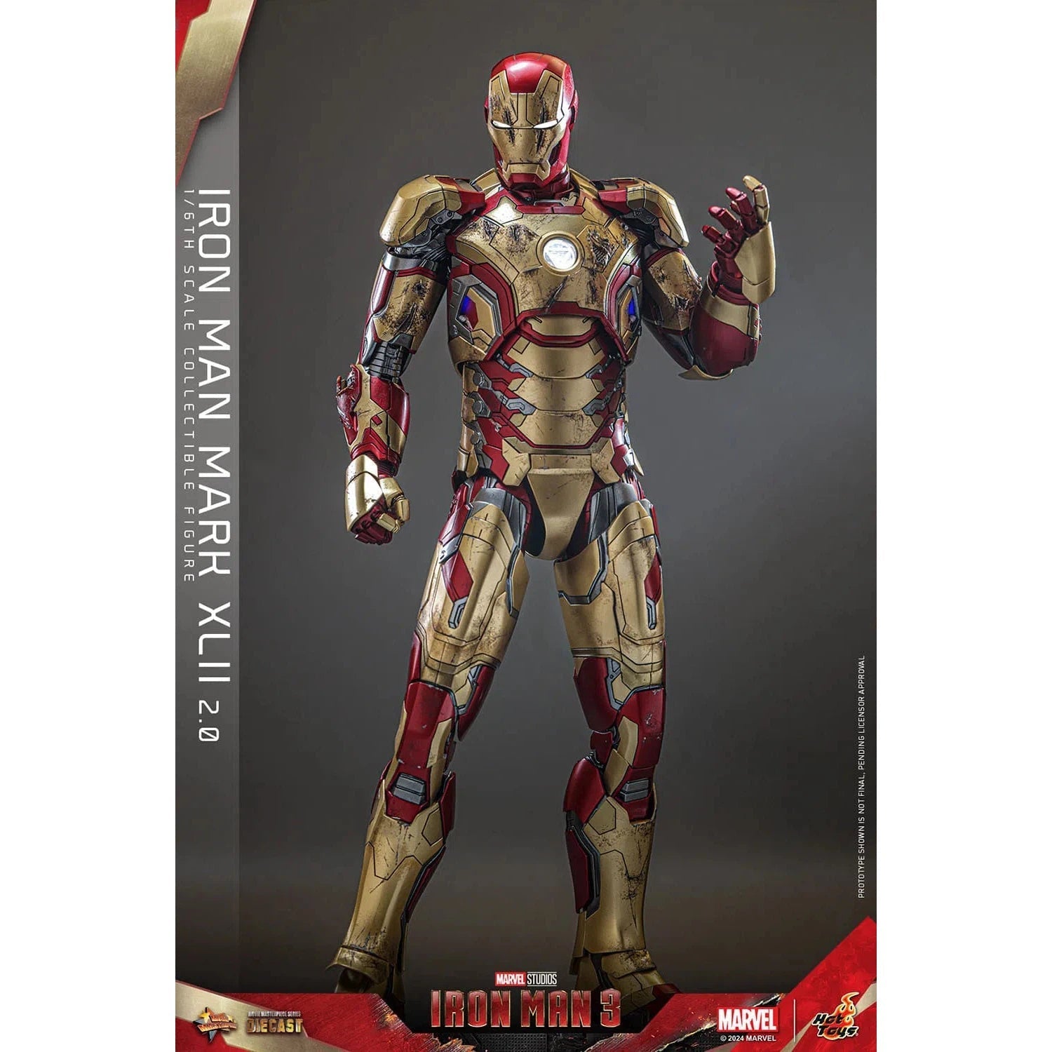 Iron Man 3: Iron Man Mark XLII (2.0): Deluxe: Marvel: Diecast: Hot Toys Hot Toys