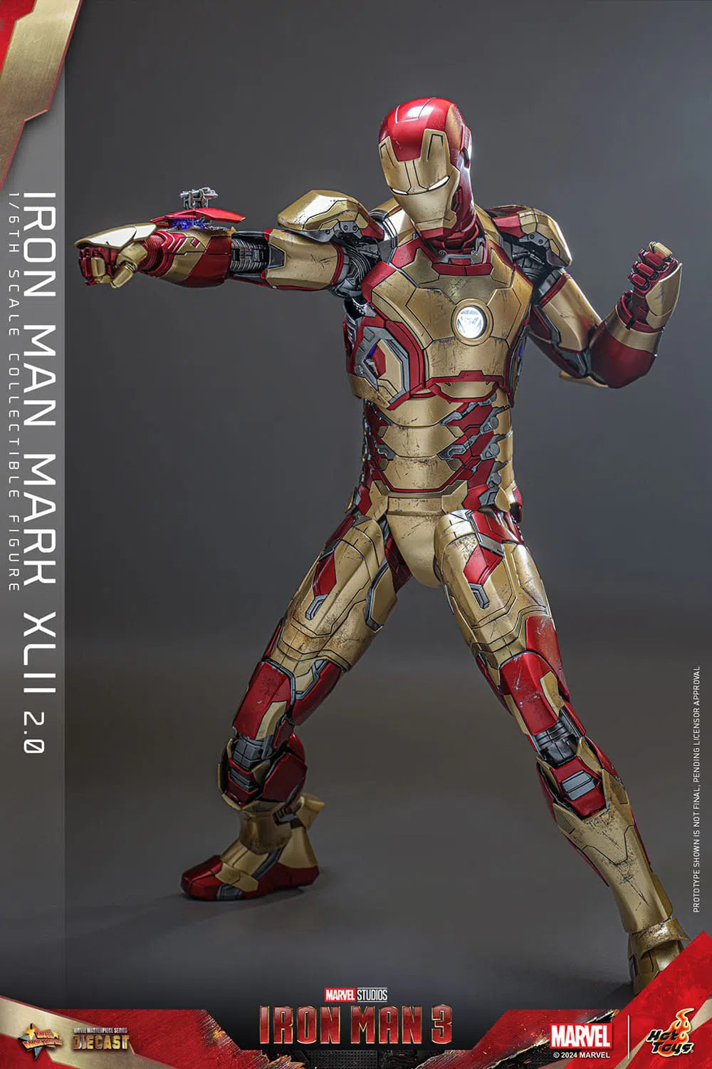 Iron Man 3: Iron Man Mark XLII (2.0): Deluxe: Marvel: Diecast: Hot Toys Hot Toys