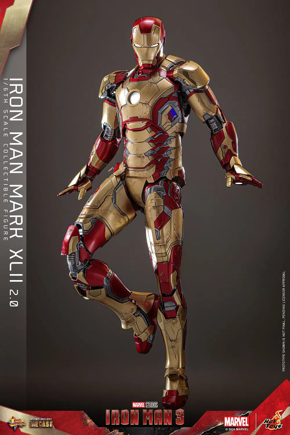 Iron Man 3: Iron Man Mark XLII (2.0): Deluxe: Marvel: Diecast: Hot Toys Hot Toys