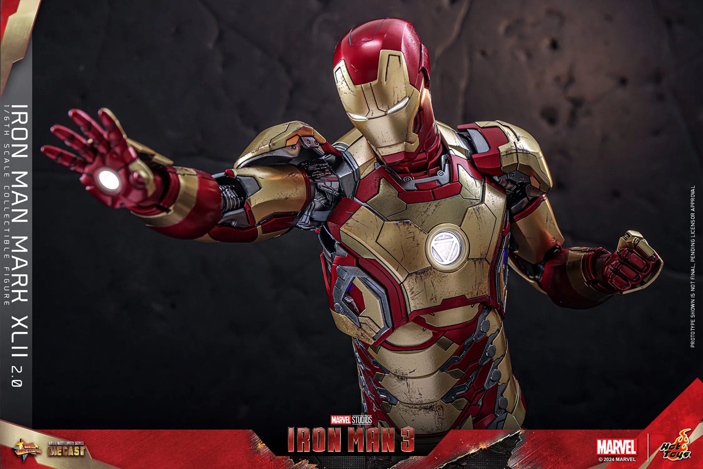 Iron Man 3: Iron Man Mark XLII (2.0): Deluxe: Marvel: Diecast: Hot Toys Hot Toys