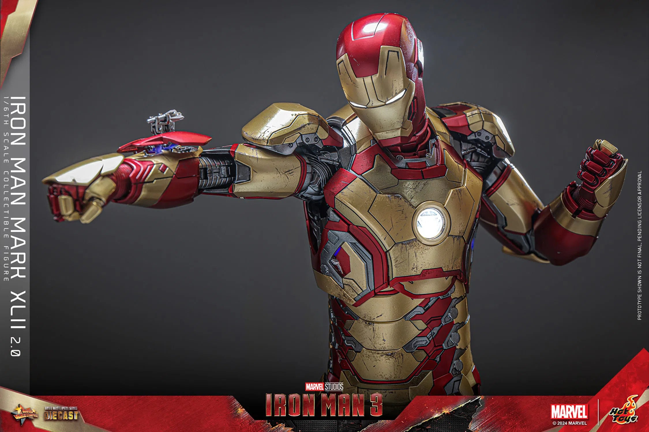 Iron Man 3: Iron Man Mark XLII (2.0): Deluxe: Marvel: Diecast: Hot Toys Hot Toys