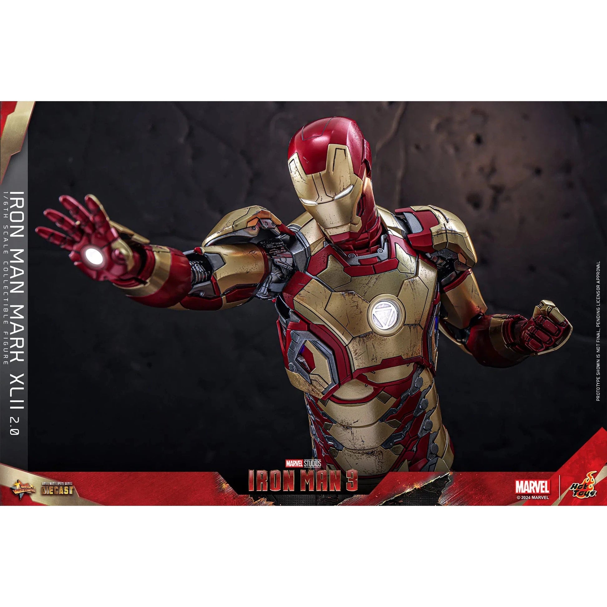 Iron Man 3: Iron Man Mark XLII (2.0): Deluxe: Marvel: Diecast: Hot Toys Hot Toys