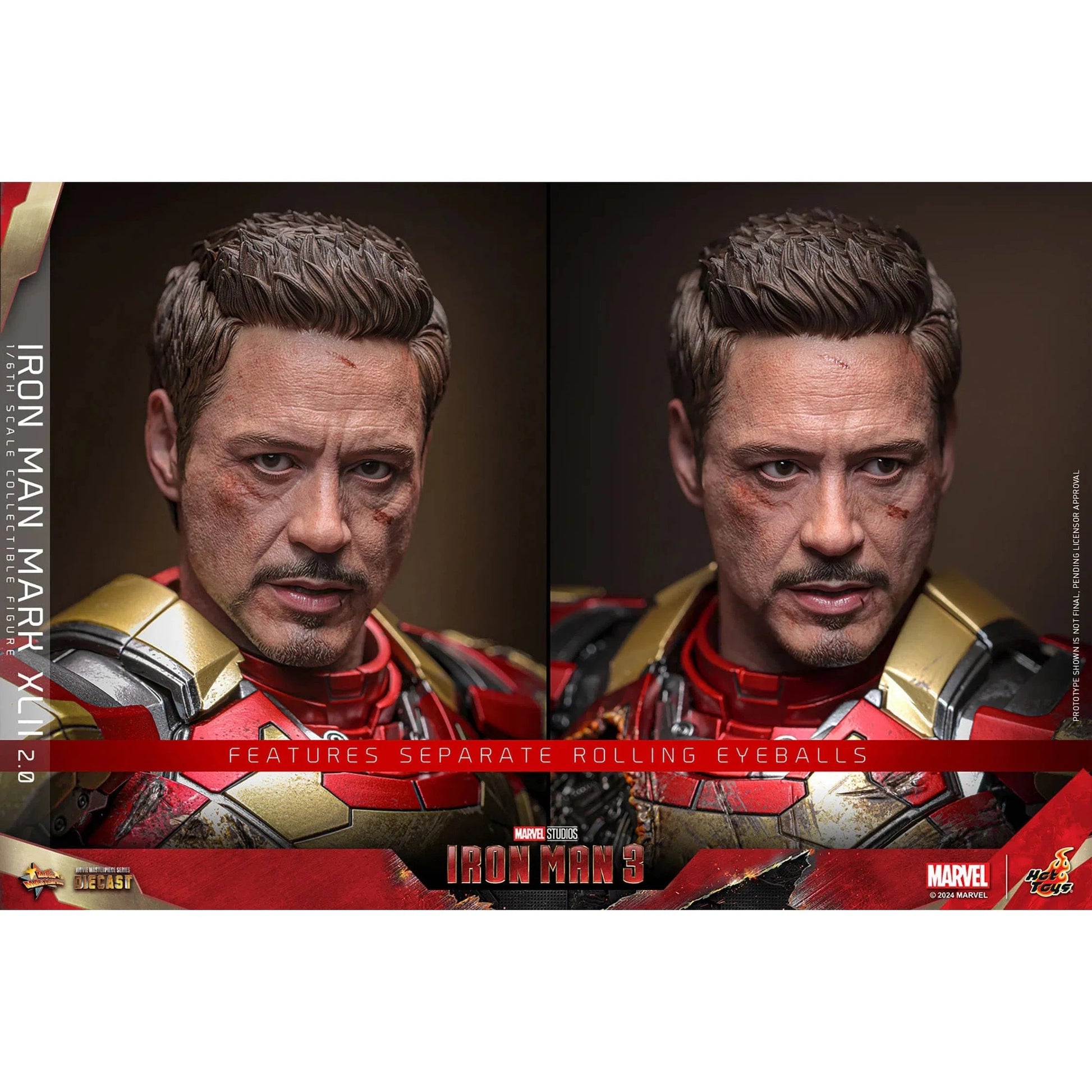 Iron Man 3: Iron Man Mark XLII (2.0): Deluxe: Marvel: Diecast: Hot Toys Hot Toys