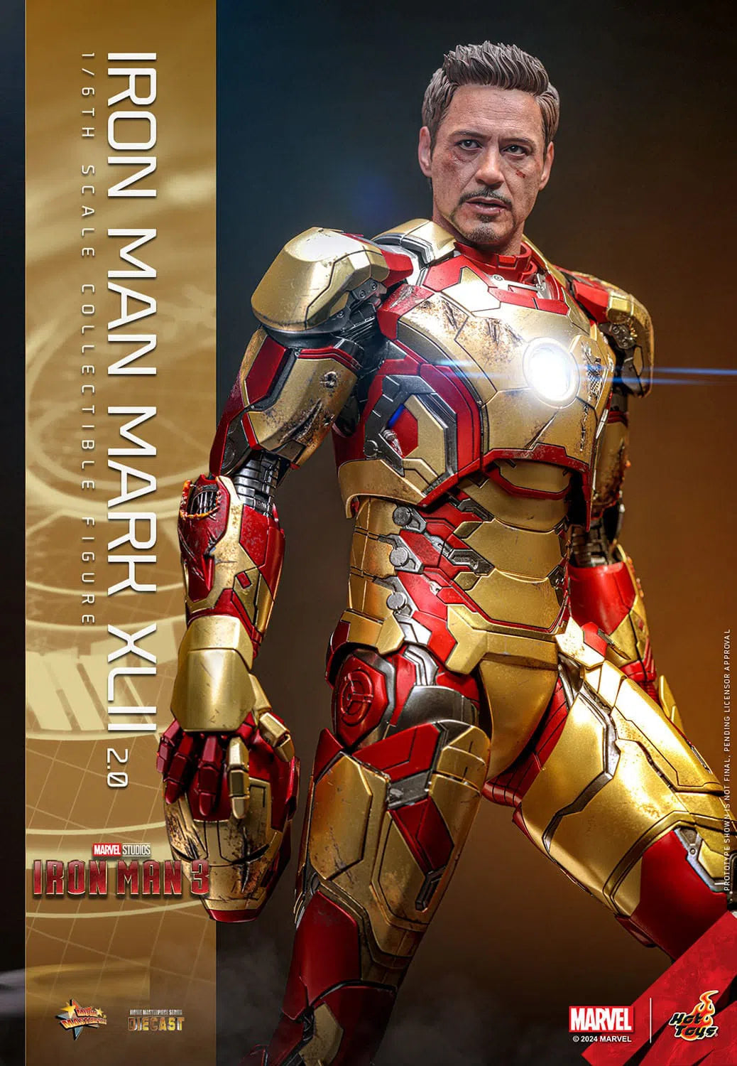 Iron Man 3: Iron Man Mark XLII (2.0): Deluxe: Marvel: Diecast: Hot Toys Hot Toys