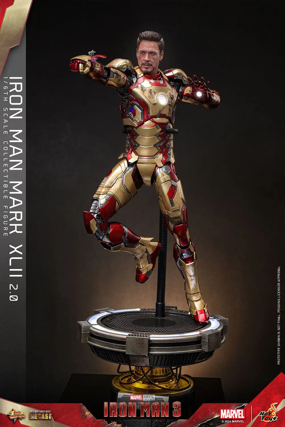 Iron Man 3: Iron Man Mark XLII (2.0): Deluxe: Marvel: Diecast: Hot Toys Hot Toys