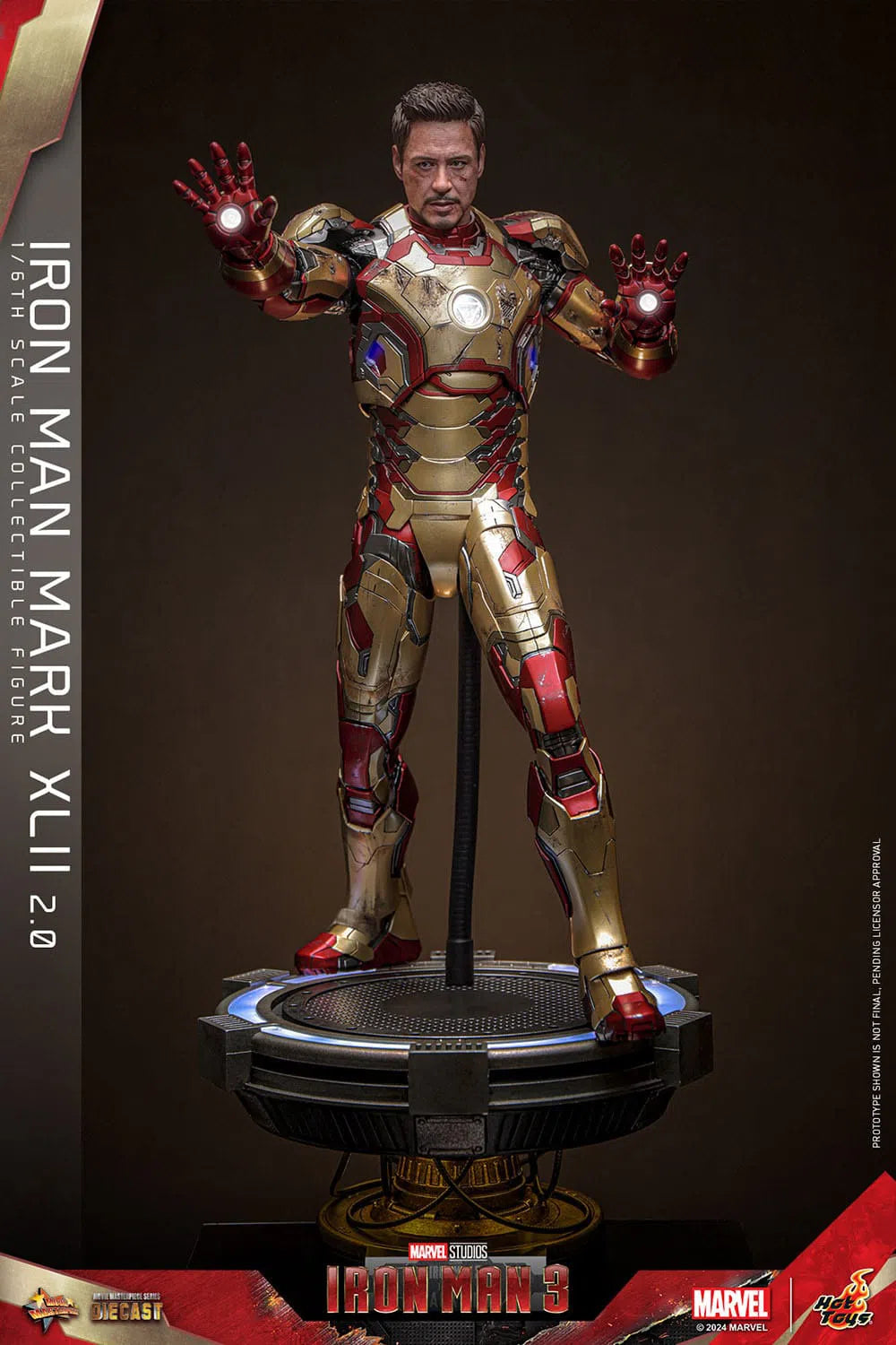 Iron Man 3: Iron Man Mark XLII (2.0): Deluxe: Marvel: Diecast: Hot Toys Hot Toys