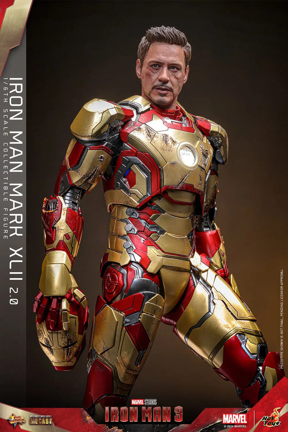 Iron Man 3: Iron Man Mark XLII (2.0): Deluxe: Marvel: Diecast: Hot Toys Hot Toys