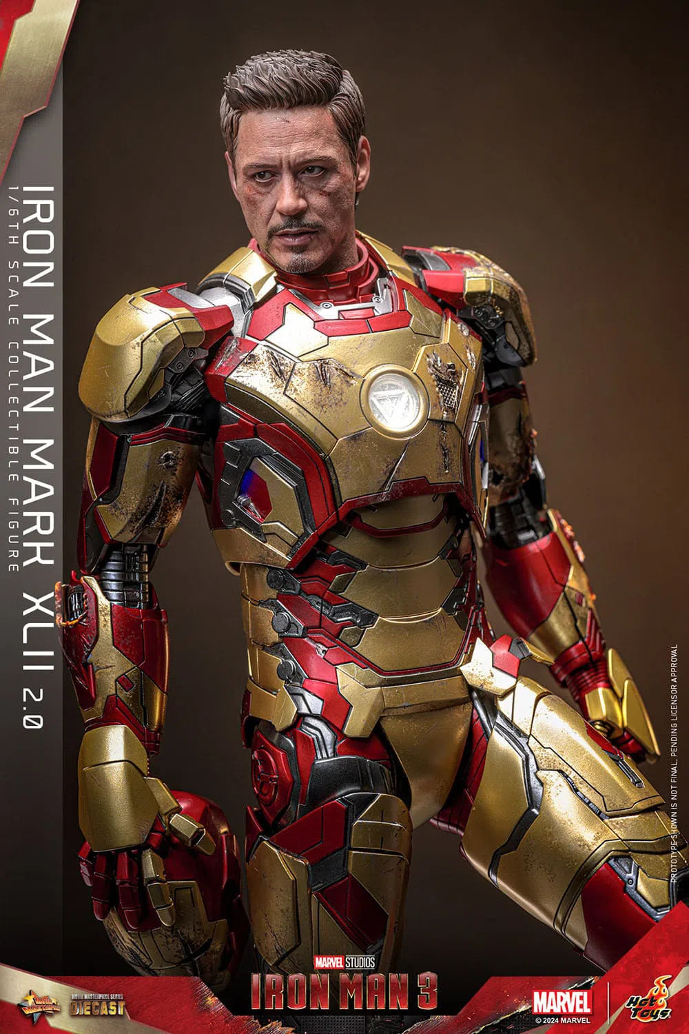 Iron Man 3: Iron Man Mark XLII (2.0): Deluxe: Marvel: Diecast: Hot Toys Hot Toys