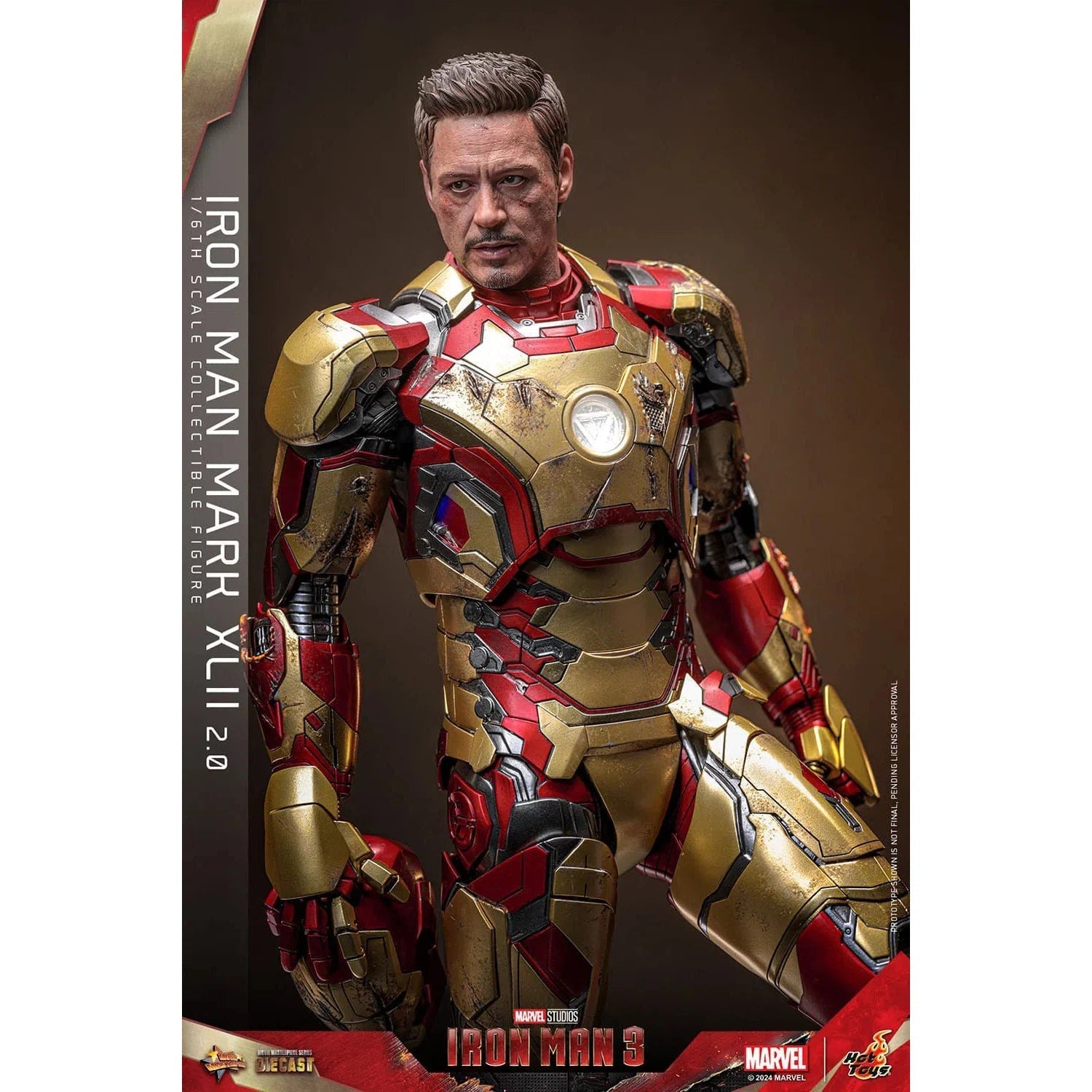 Iron Man 3: Iron Man Mark XLII (2.0): Deluxe: Marvel: Diecast: Hot Toys Hot Toys