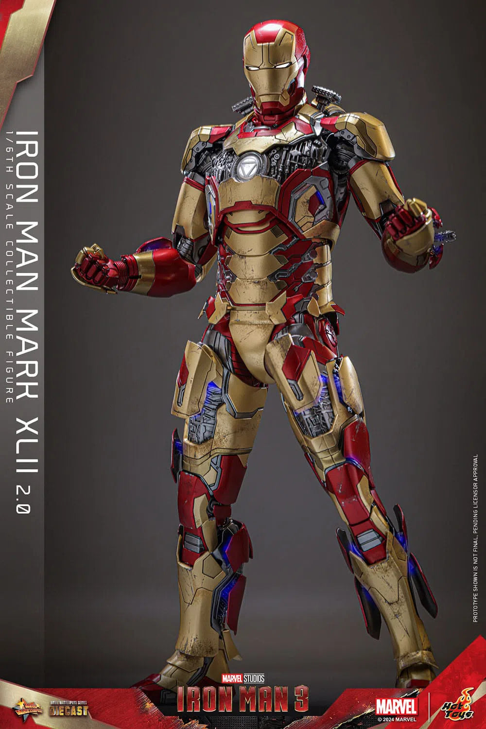 Iron Man 3: Iron Man Mark XLII (2.0): Deluxe: Marvel: Diecast: Hot Toys Hot Toys