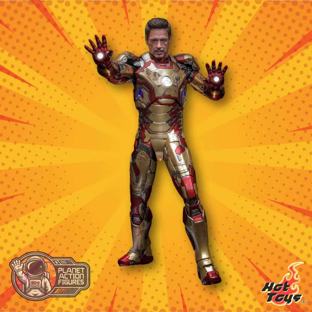 Iron Man 3: Iron Man Mark XLII (2.0): Deluxe: Marvel: Diecast: Hot Toys Hot Toys