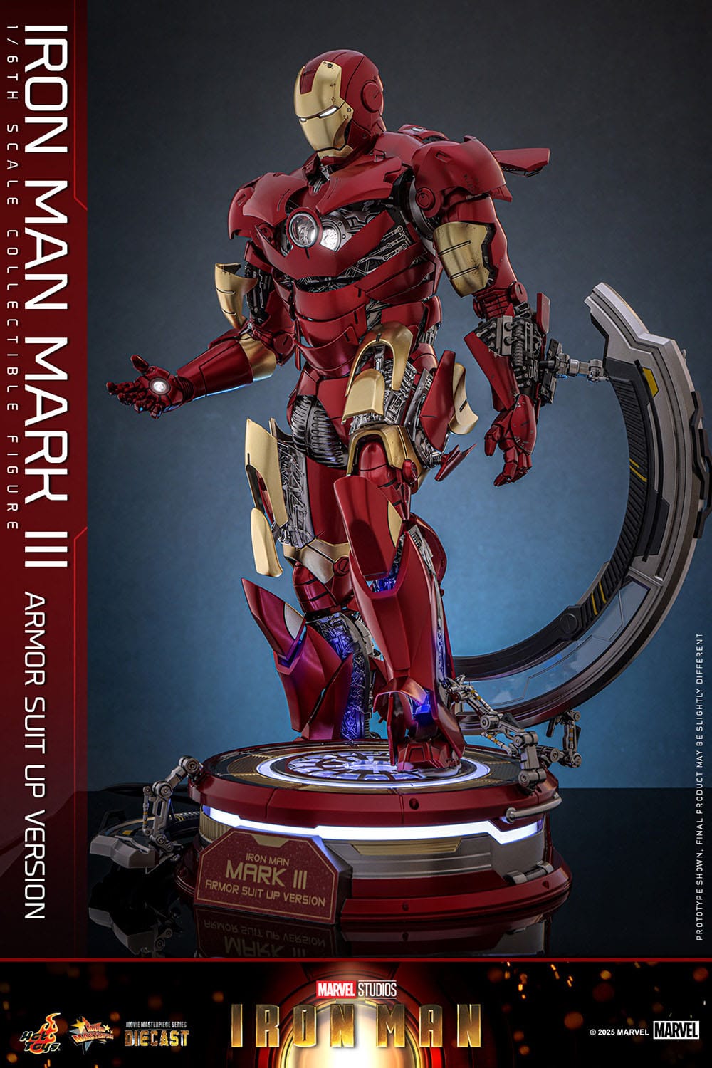 Iron Man: Iron Man Mark III (Suit Up Armor Version): 1/6th Action Figure: Hot Toys Hot Toys