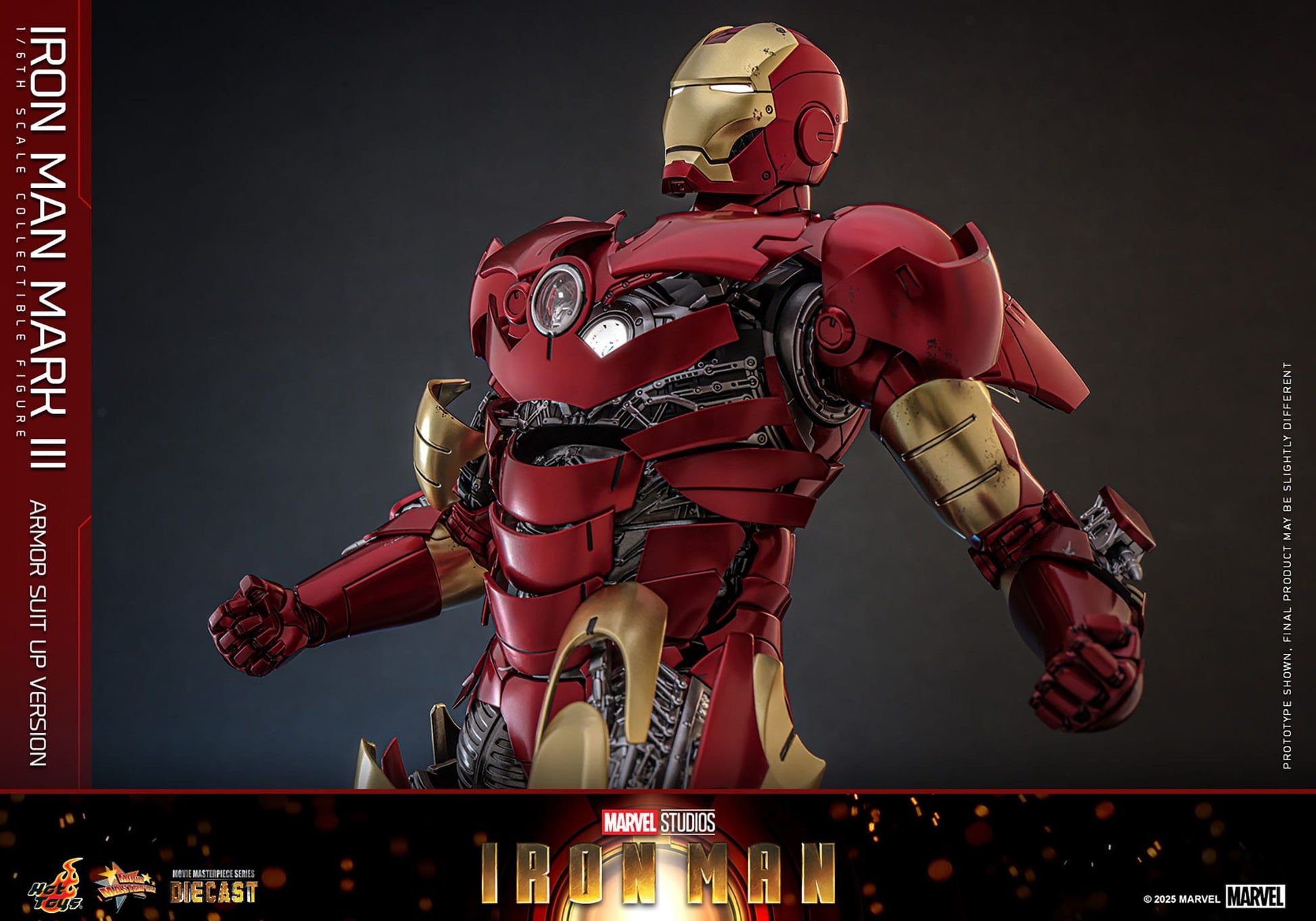Iron Man: Iron Man Mark III (Suit Up Armor Version): 1/6th Action Figure: Hot Toys Hot Toys
