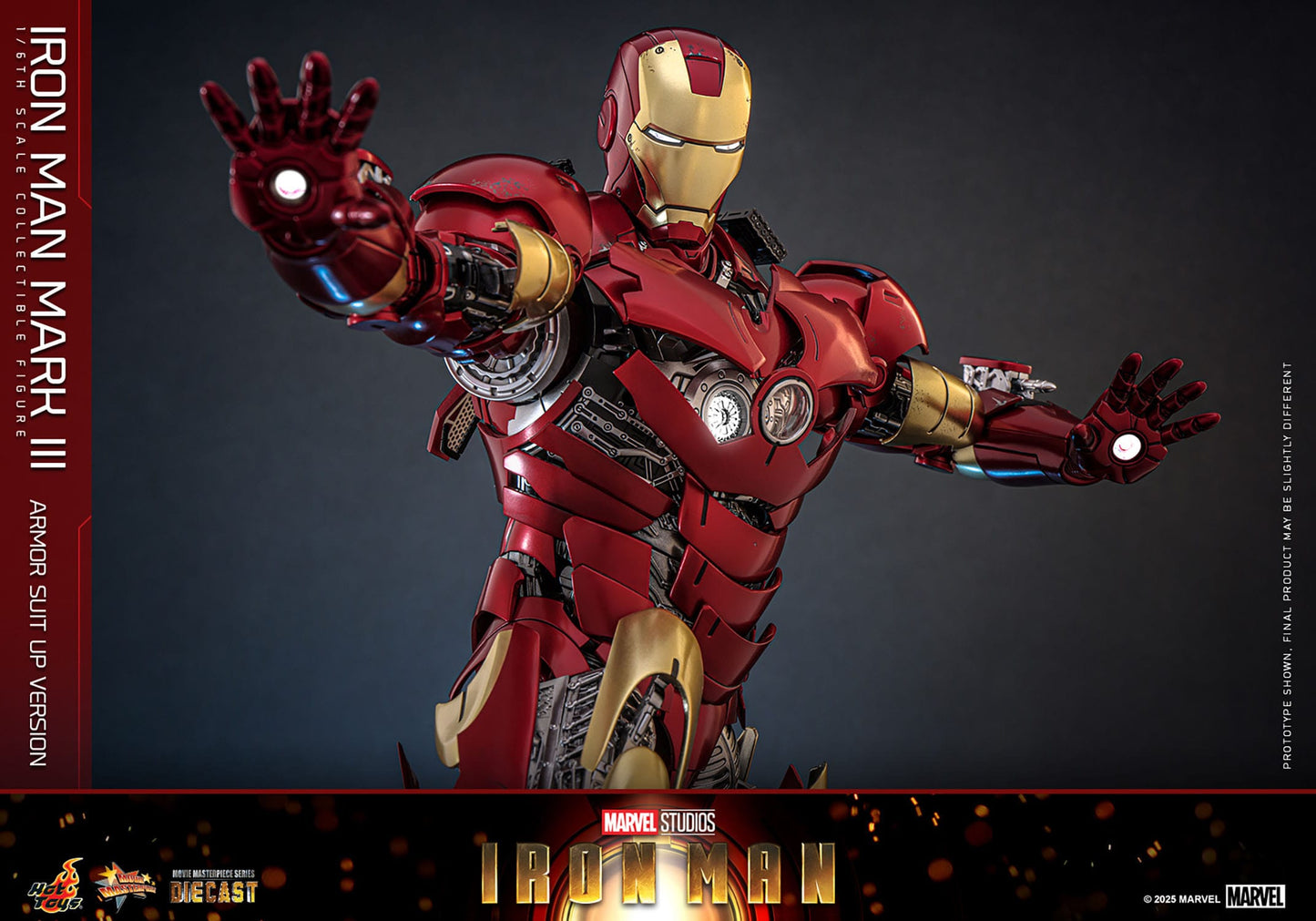 Iron Man: Iron Man Mark III (Suit Up Armor Version): 1/6th Action Figure: Hot Toys Hot Toys