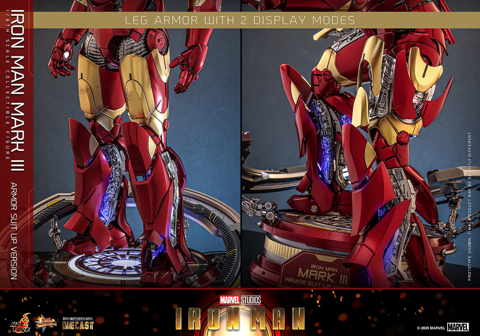 Iron Man: Iron Man Mark III (Suit Up Armor Version): 1/6th Action Figure: Hot Toys Hot Toys