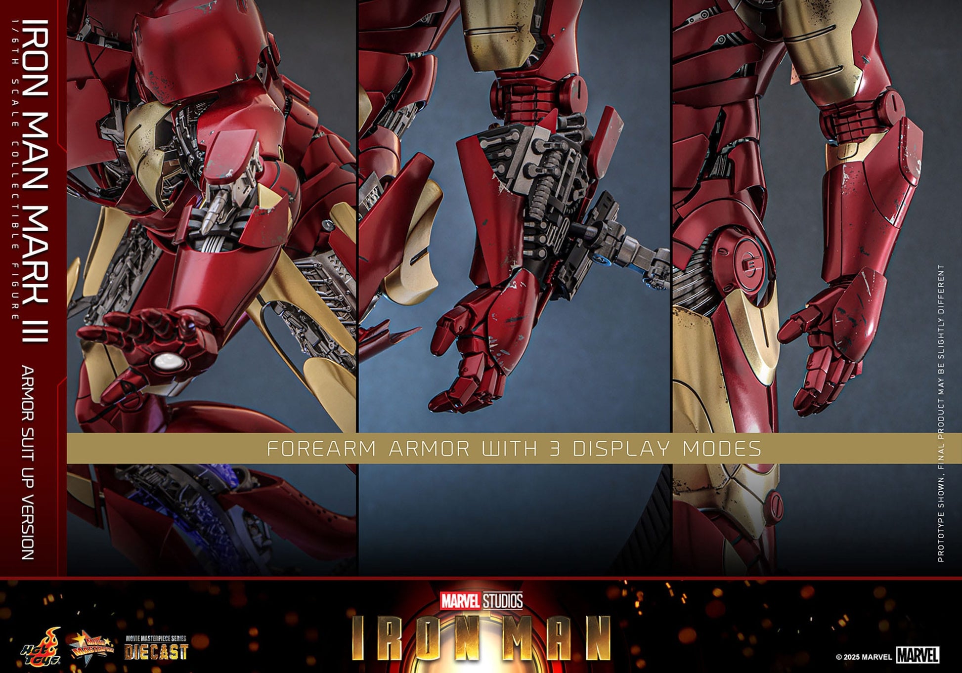Iron Man: Iron Man Mark III (Suit Up Armor Version): 1/6th Action Figure: Hot Toys Hot Toys