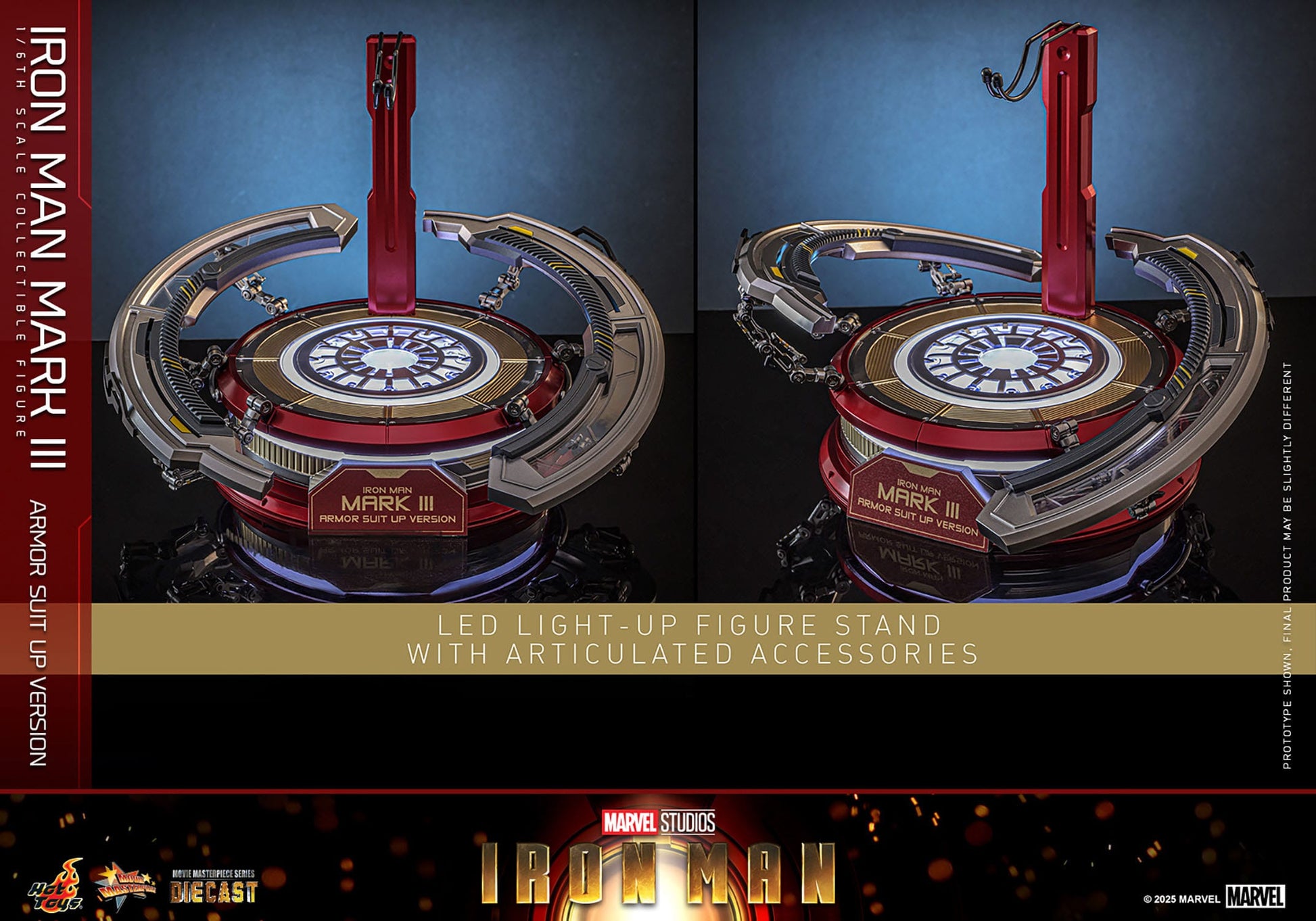 Iron Man: Iron Man Mark III (Suit Up Armor Version): 1/6th Action Figure: Hot Toys Hot Toys