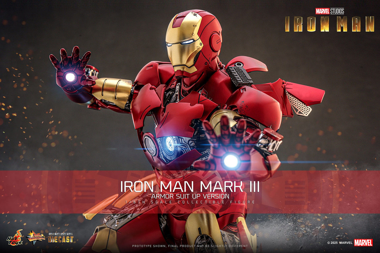 Iron Man: Iron Man Mark III (Suit Up Armor Version): 1/6th Action Figure: Hot Toys Hot Toys