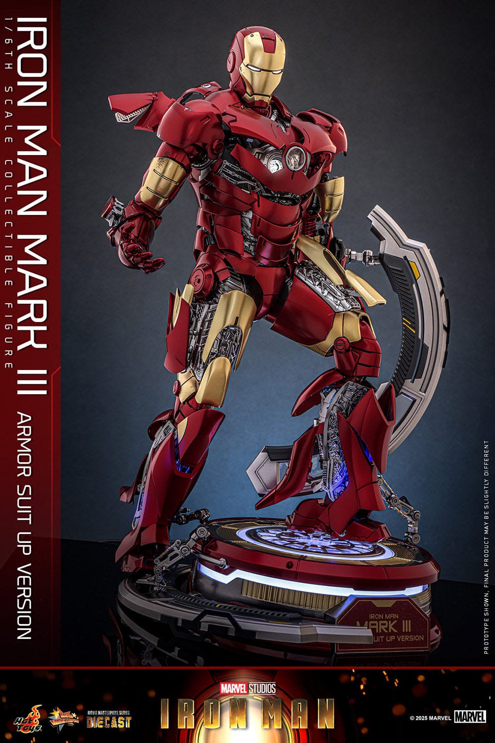 Iron Man: Iron Man Mark III (Suit Up Armor Version): 1/6th Action Figure: Hot Toys Hot Toys