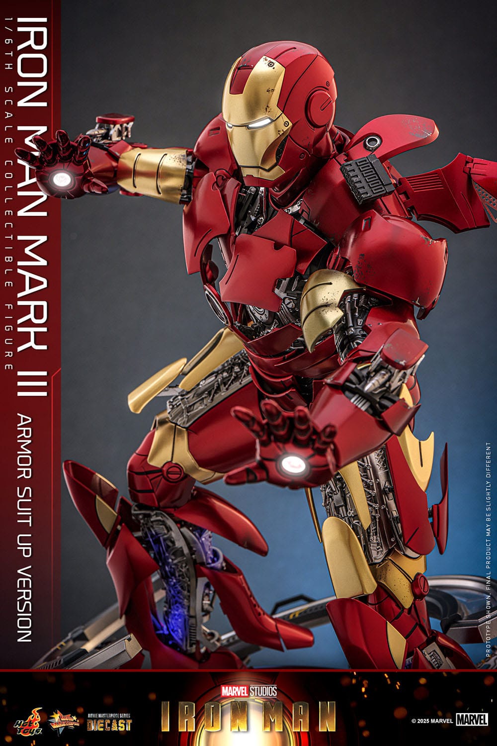 Iron Man: Iron Man Mark III (Suit Up Armor Version): 1/6th Action Figure: Hot Toys Hot Toys