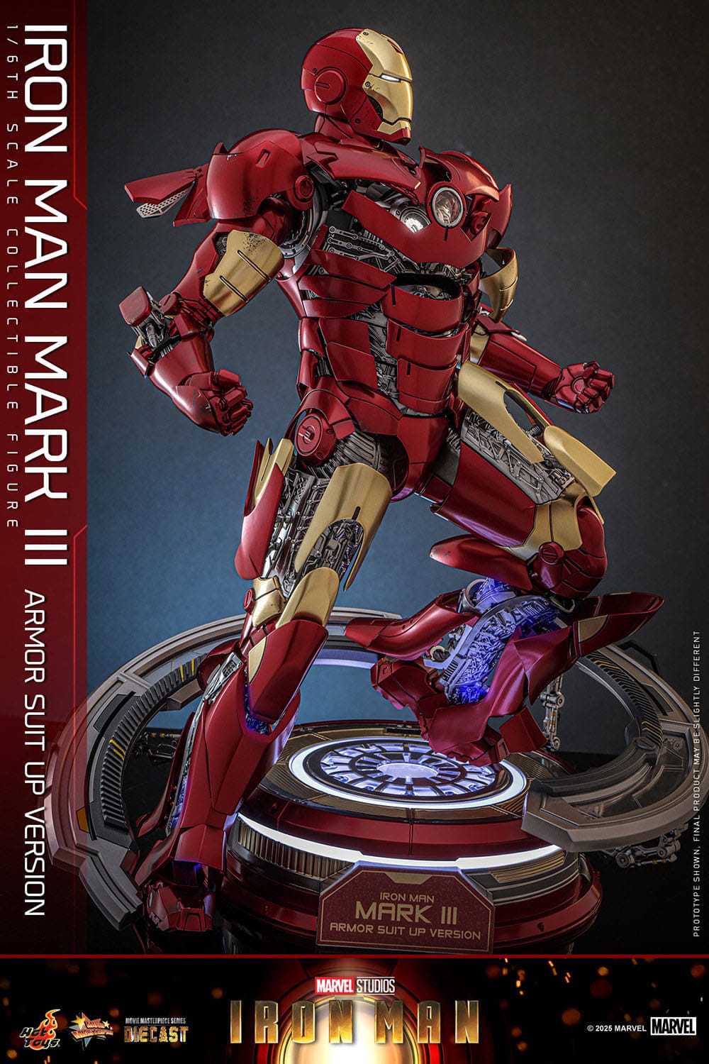 Iron Man: Iron Man Mark III (Suit Up Armor Version): 1/6th Action Figure: Hot Toys Hot Toys