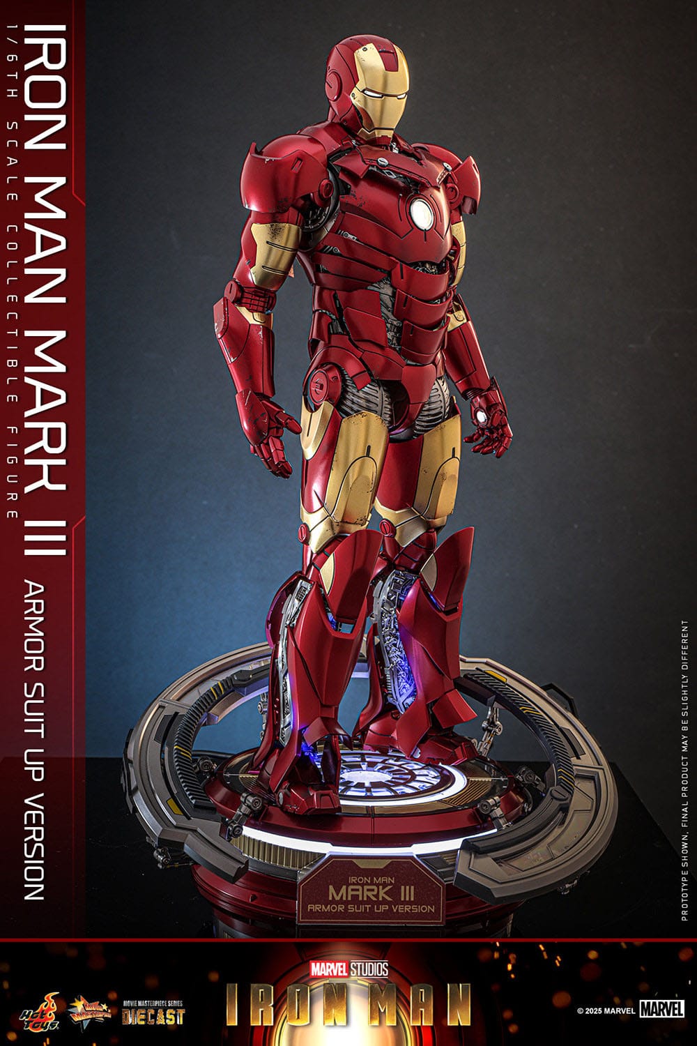 Iron Man: Iron Man Mark III (Suit Up Armor Version): 1/6th Action Figure: Hot Toys Hot Toys
