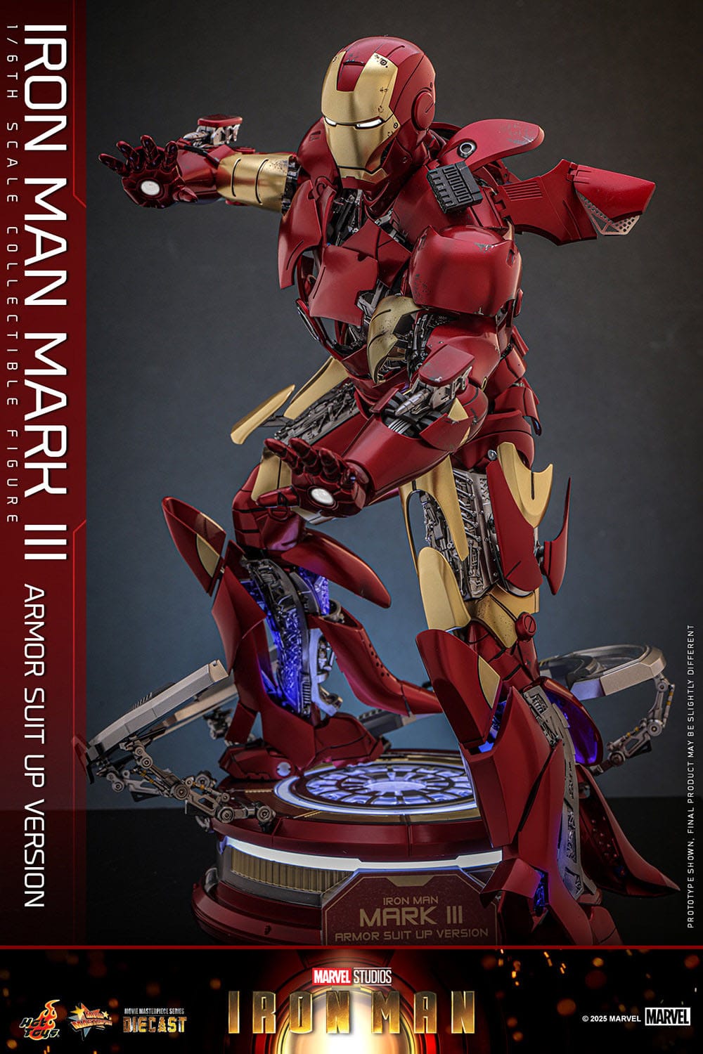 Iron Man: Iron Man Mark III (Suit Up Armor Version): 1/6th Action Figure: Hot Toys Hot Toys
