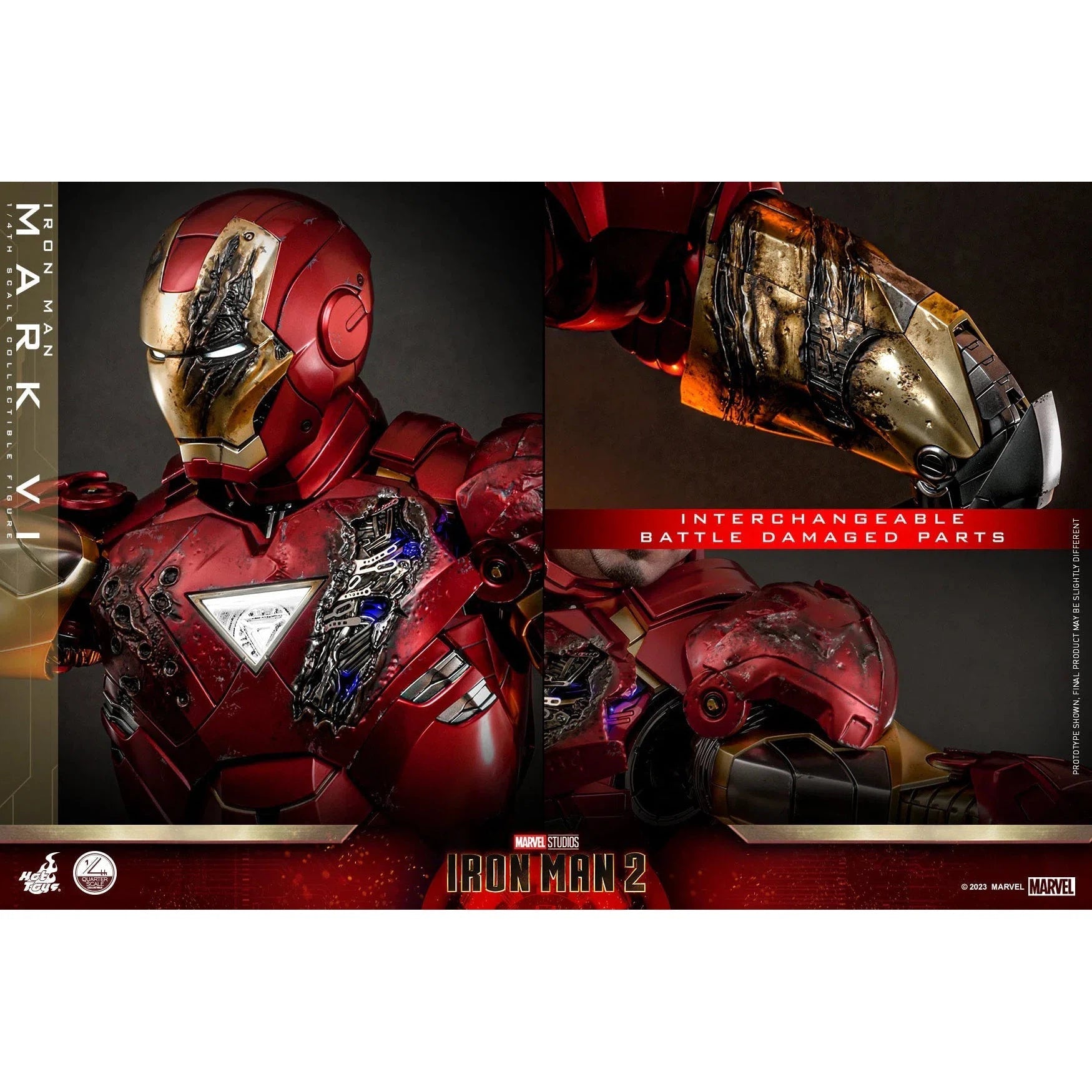 Iron Man MK VI: Iron Man 2: Marvel: Quarter Scale Hot Toys