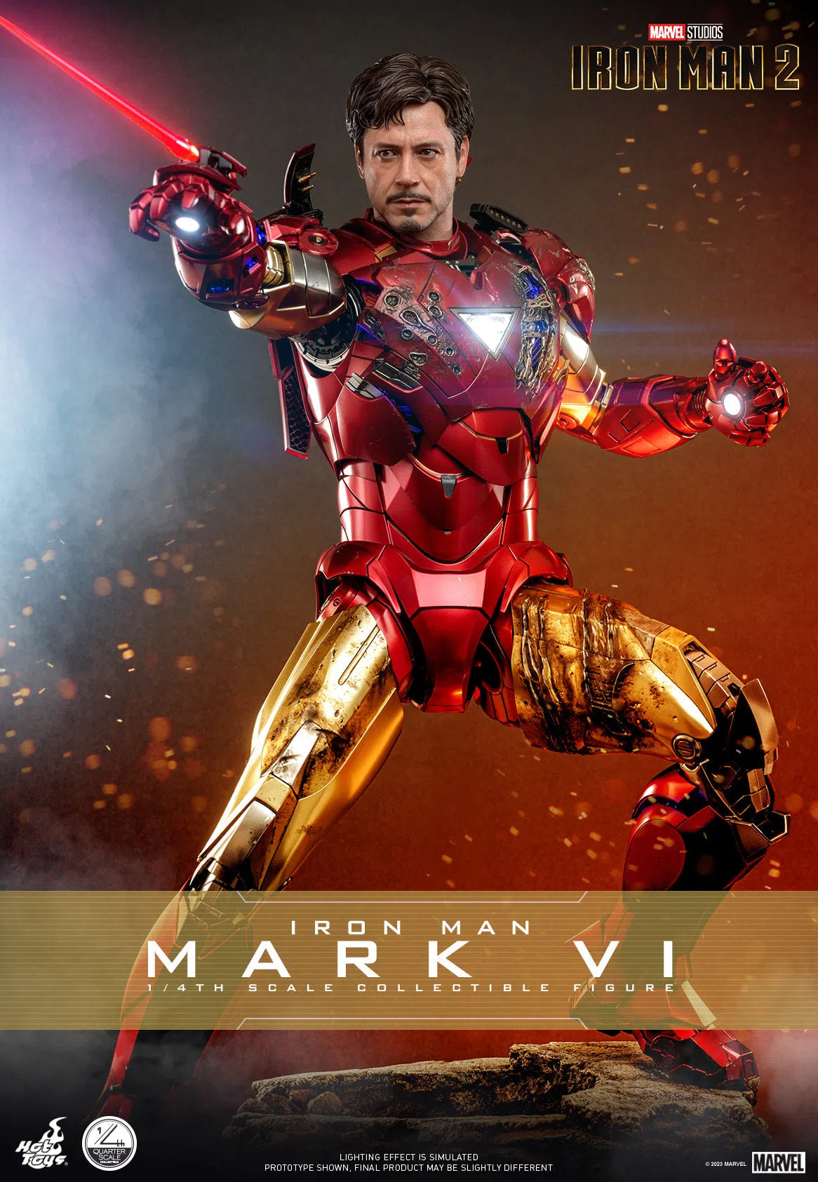 Iron Man MK VI: Iron Man 2: Marvel: Quarter Scale Hot Toys