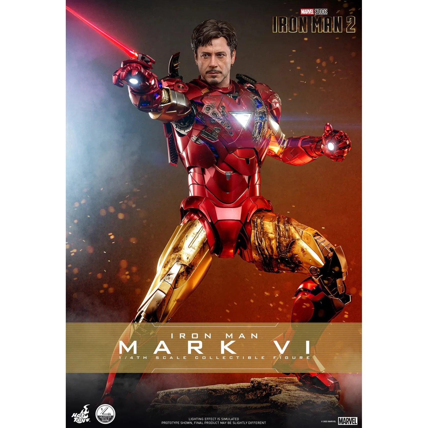 Iron Man MK VI: Iron Man 2: Marvel: Quarter Scale Hot Toys