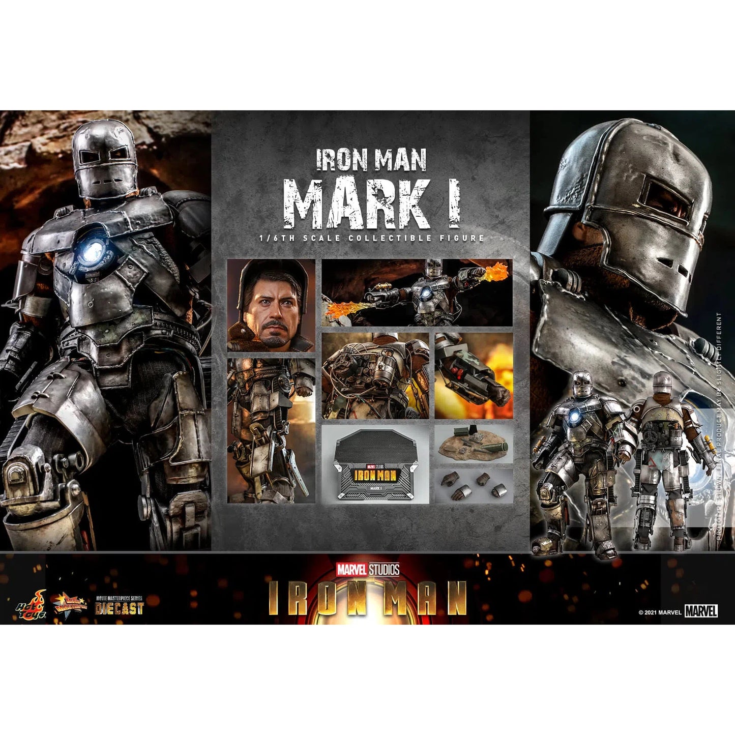 Iron Man: MK1: Iron Man 1: Diecast: Marvel: MMS605D40 Hot Toys