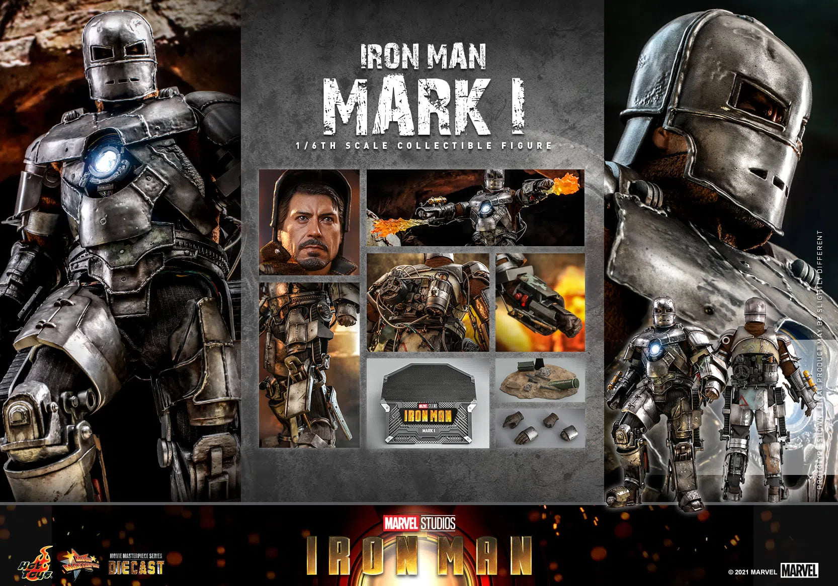 Iron Man: MK1: Iron Man 1: Diecast: Marvel: MMS605D40 Hot Toys
