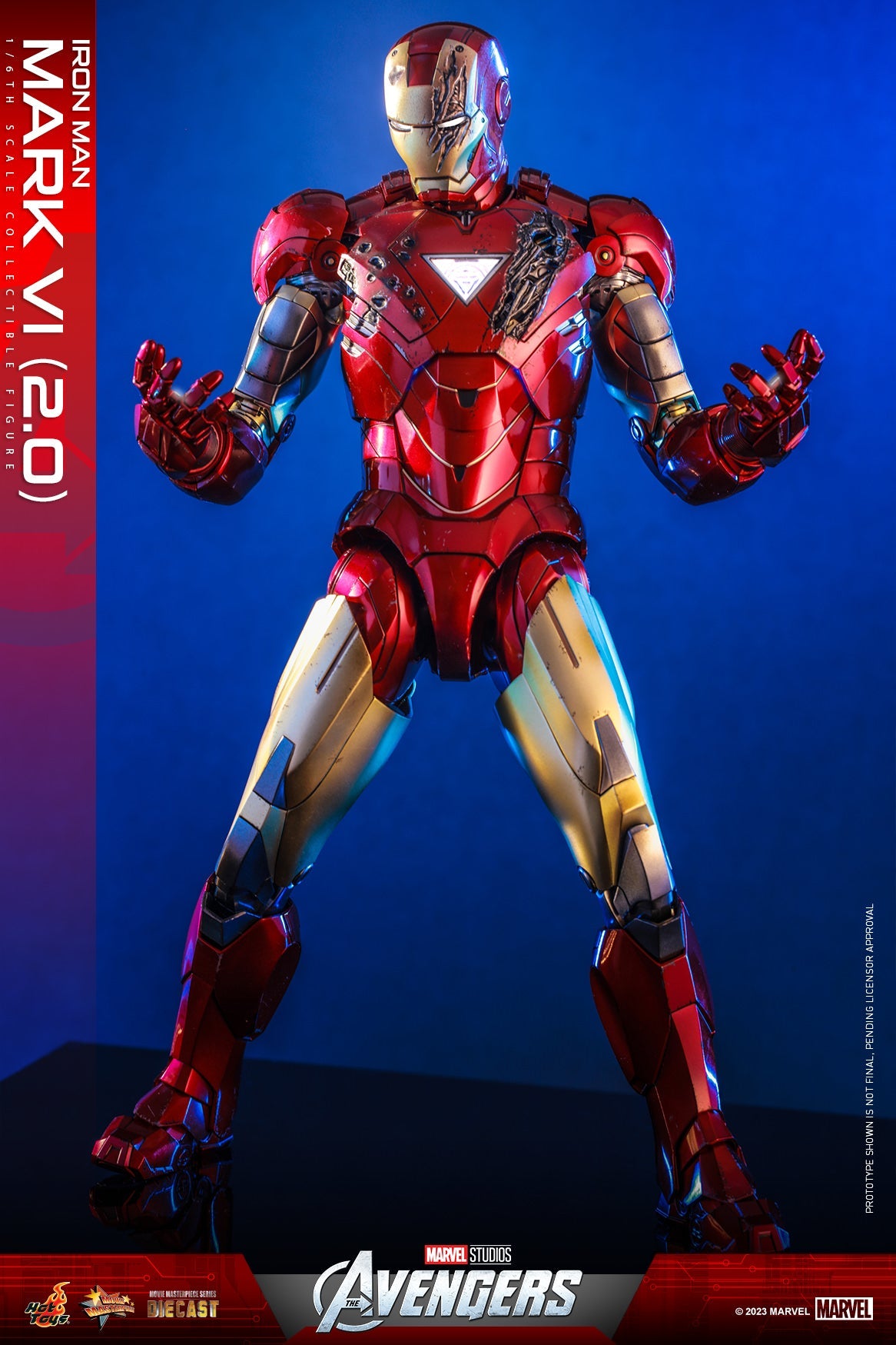 Iron Man: Mark VI (2.0): Marvel: MMS687D52 Hot Toys