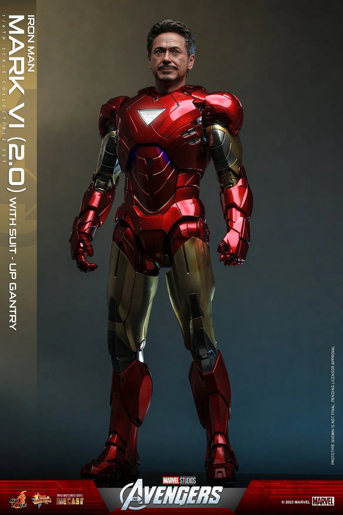 Iron Man: Mark VI (2.0): With Suit Up Gantry: Marvel: MMS688D53 Hot Toys