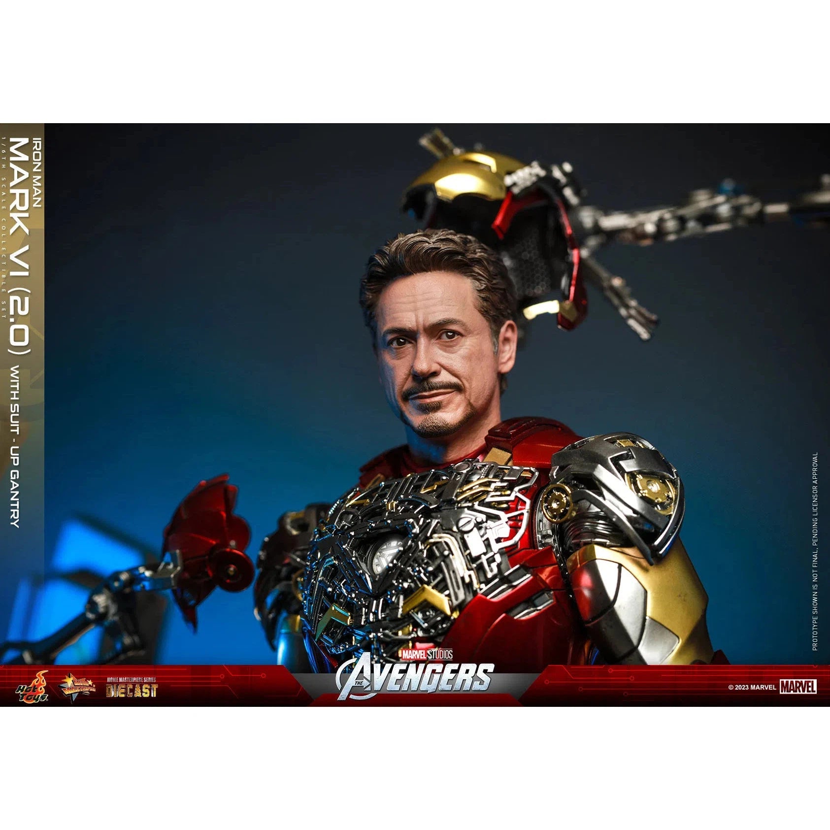 Iron Man: Mark VI (2.0): With Suit Up Gantry: Marvel: MMS688D53 Hot Toys