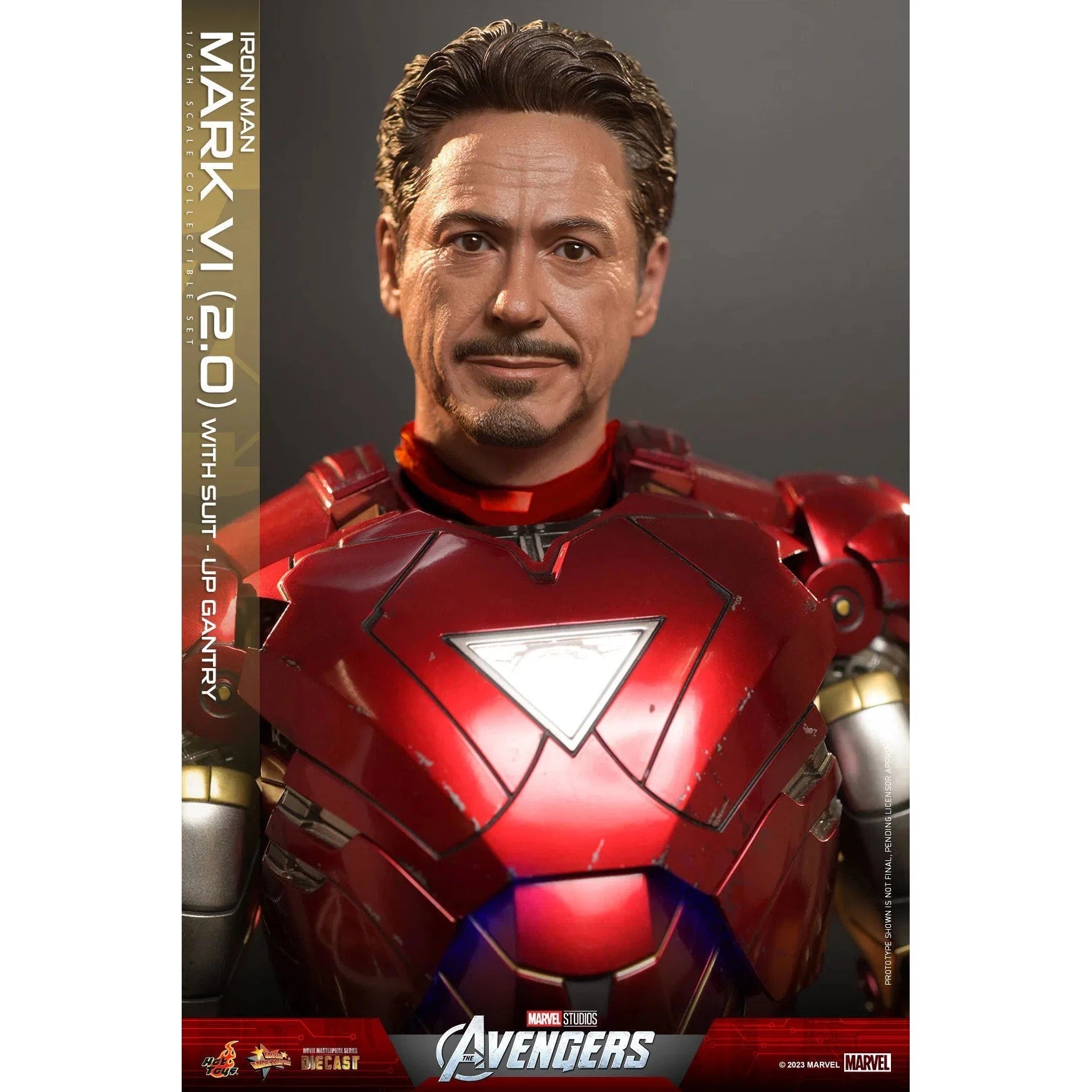 Iron Man: Mark VI (2.0): With Suit Up Gantry: Marvel: MMS688D53 Hot Toys