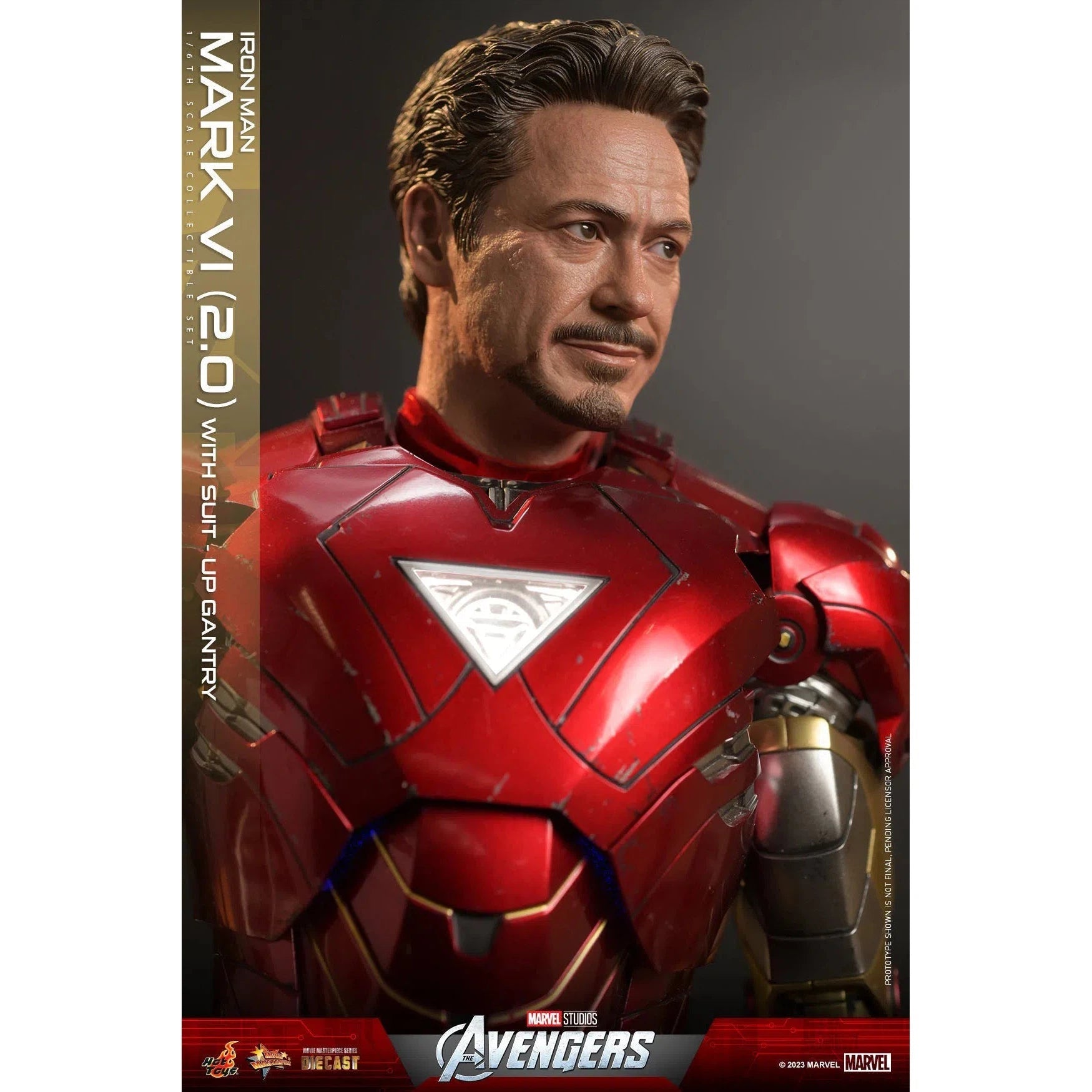 Iron Man: Mark VI (2.0): With Suit Up Gantry: Marvel: MMS688D53 Hot Toys