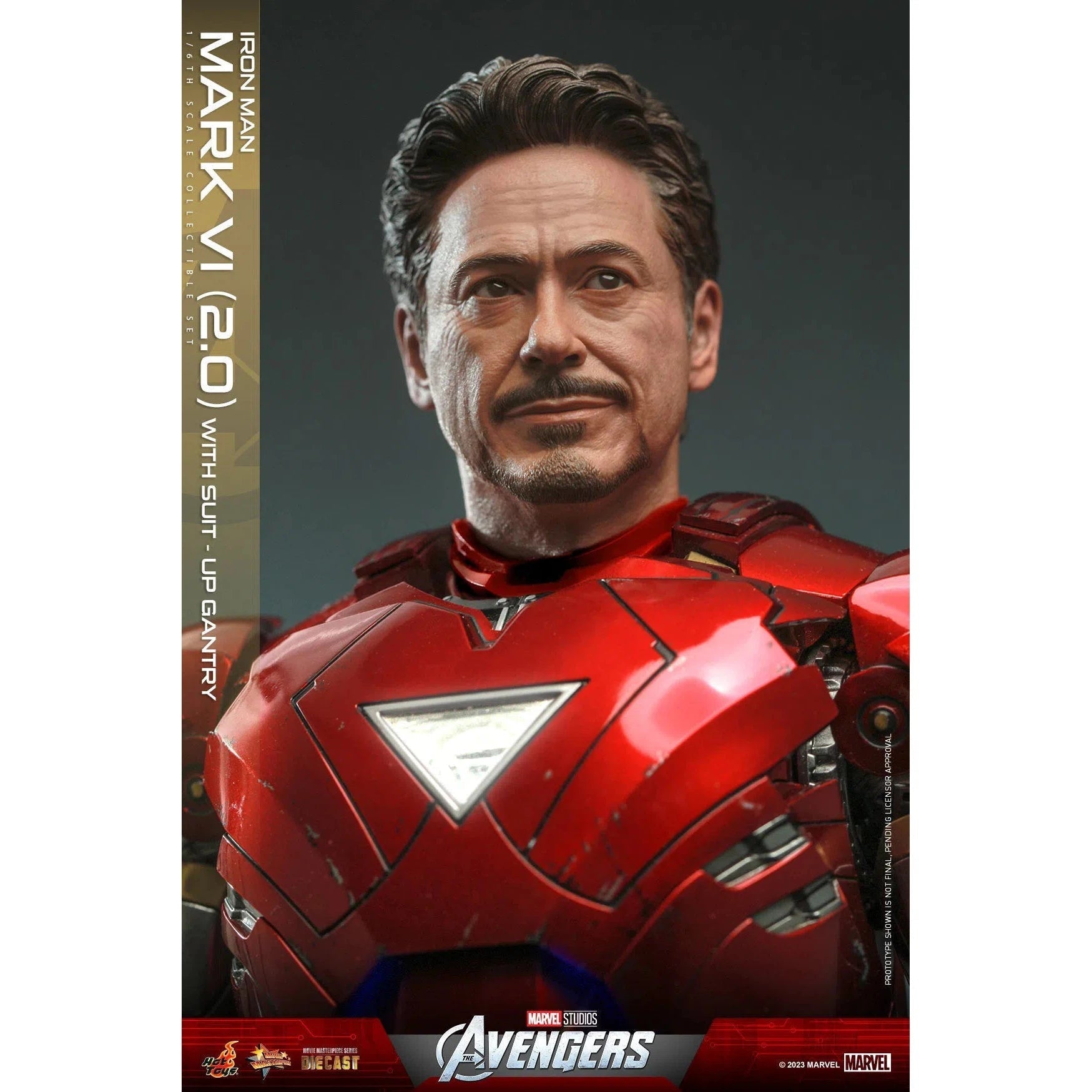 Iron Man: Mark VI (2.0): With Suit Up Gantry: Marvel: MMS688D53 Hot Toys