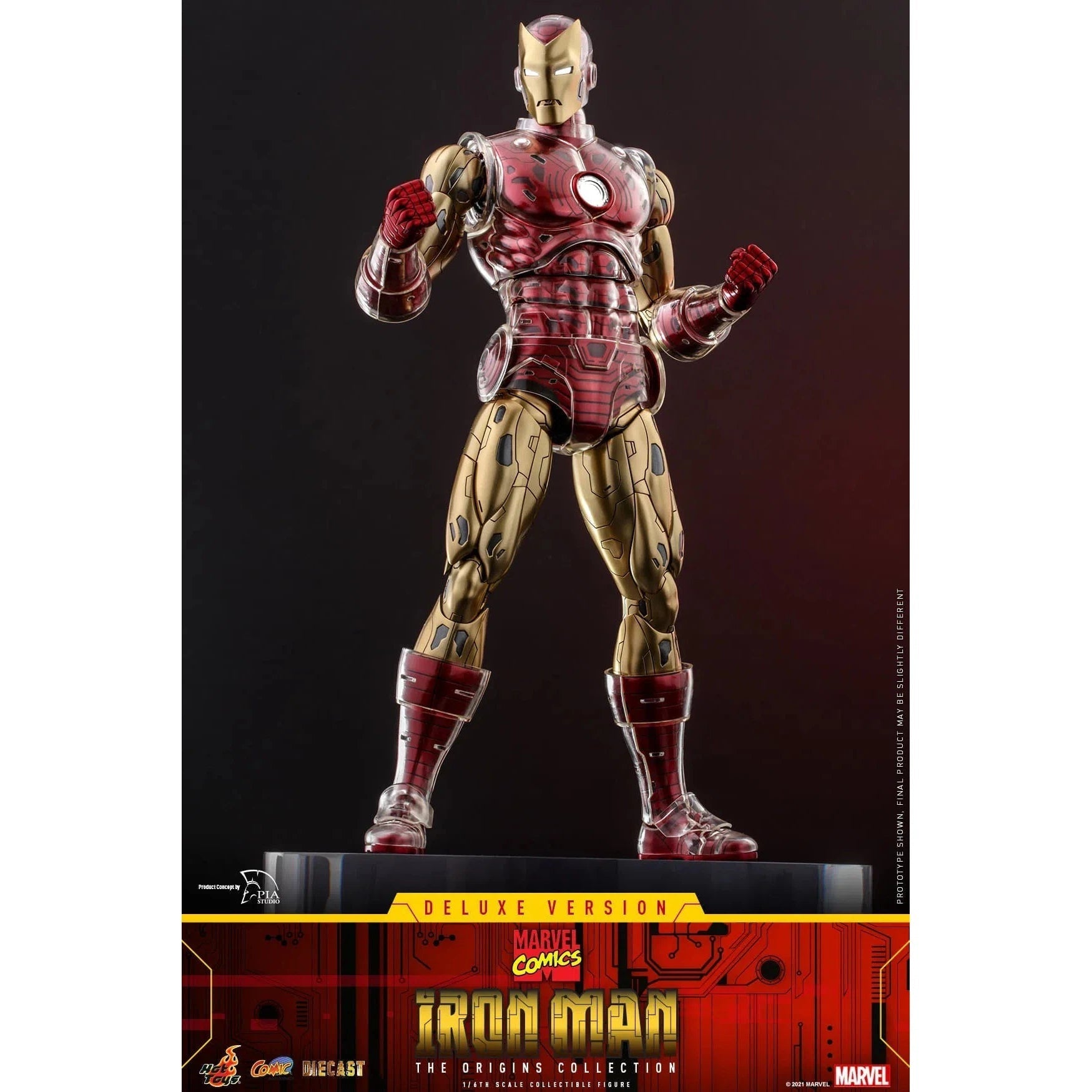 Iron Man: Origins Collection: CMS08 D38: Deluxe Edition: Marvel Hot Toys