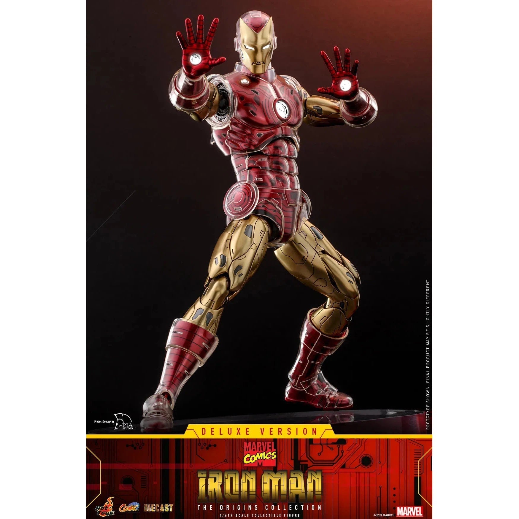 Iron Man: Origins Collection: CMS08 D38: Deluxe Edition: Marvel Hot Toys