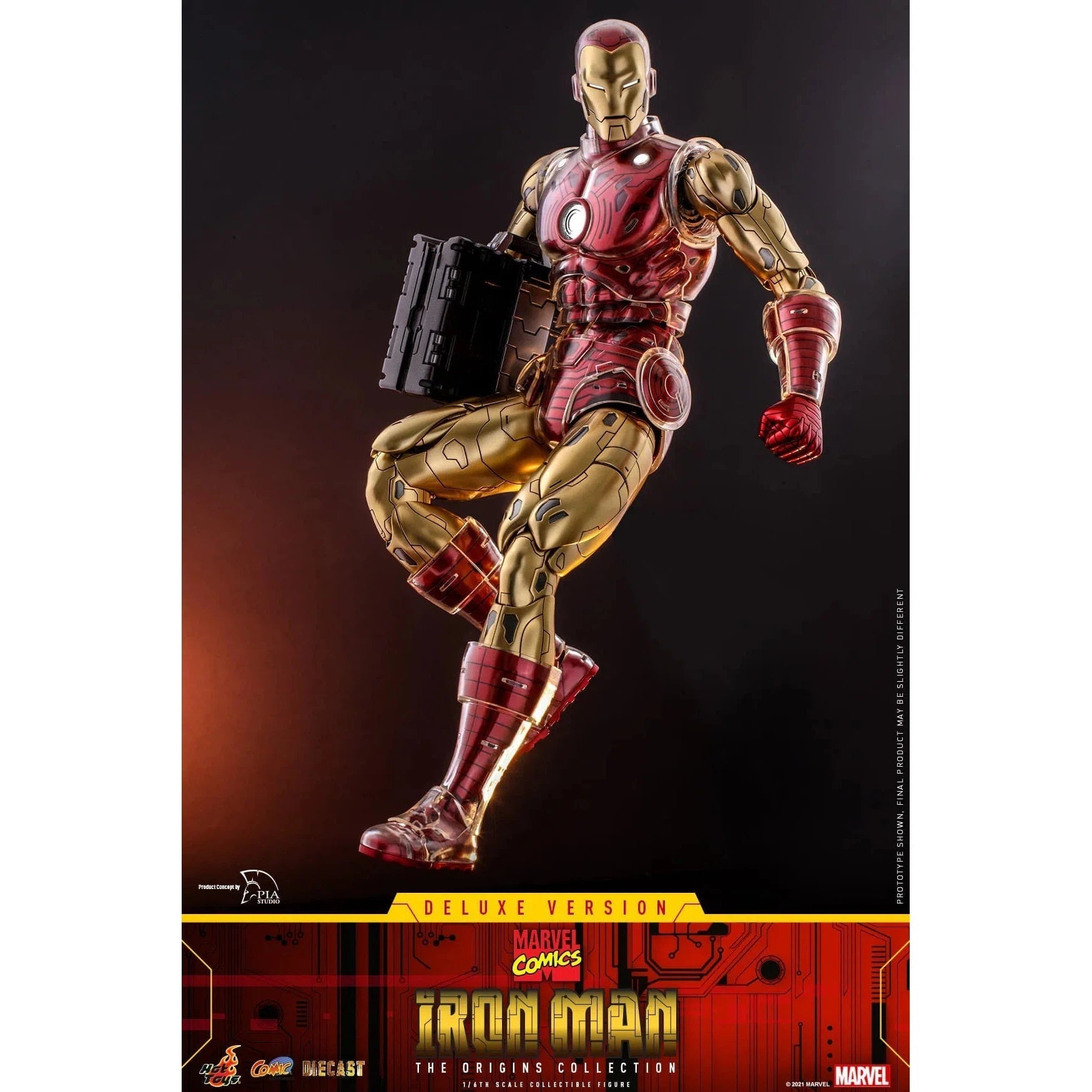 Iron Man: Origins Collection: CMS08 D38: Deluxe Edition: Marvel Hot Toys