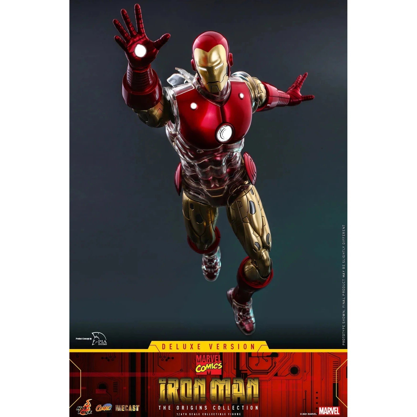 Iron Man: Origins Collection: CMS08 D38: Deluxe Edition: Marvel Hot Toys