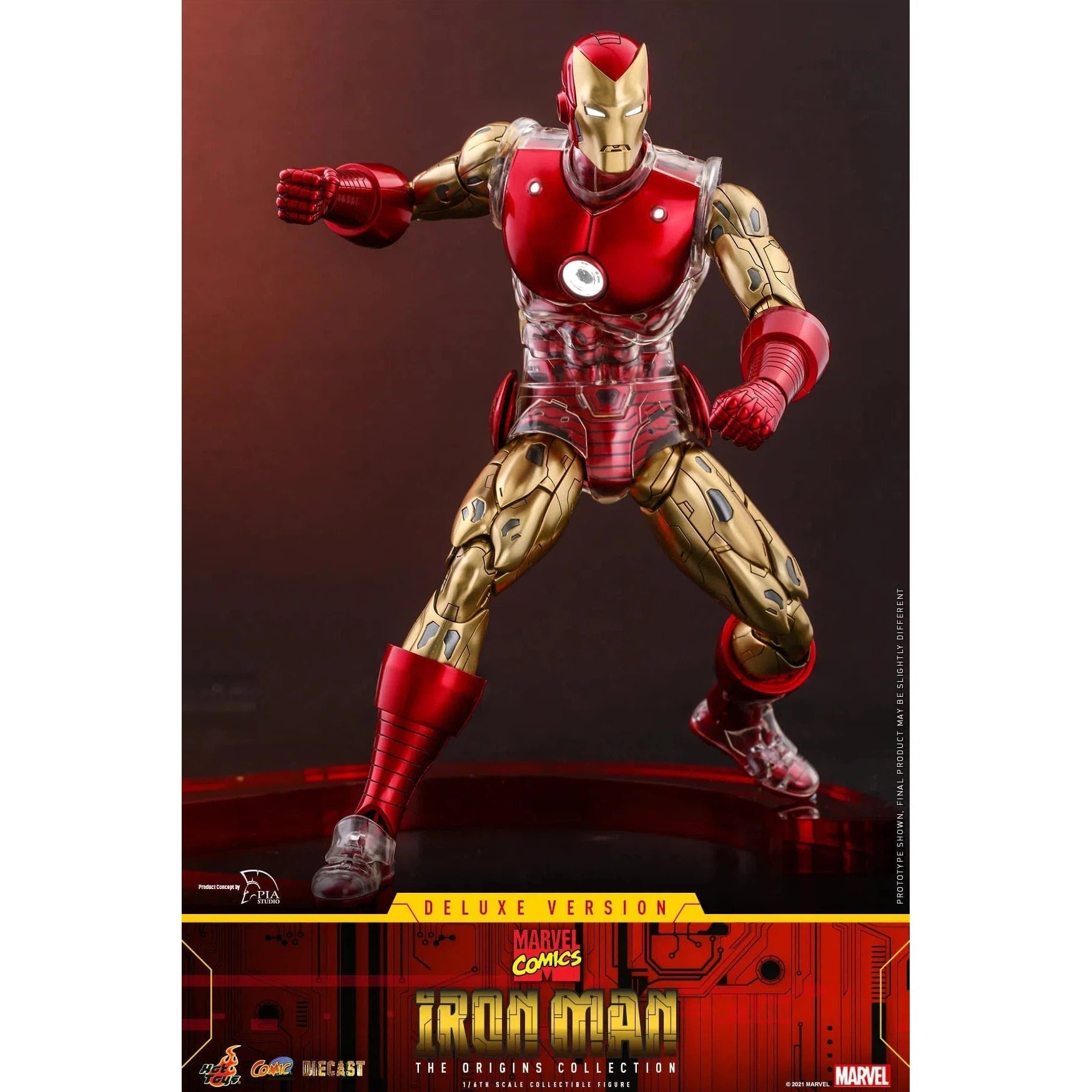 Iron Man: Origins Collection: CMS08 D38: Deluxe Edition: Marvel Hot Toys