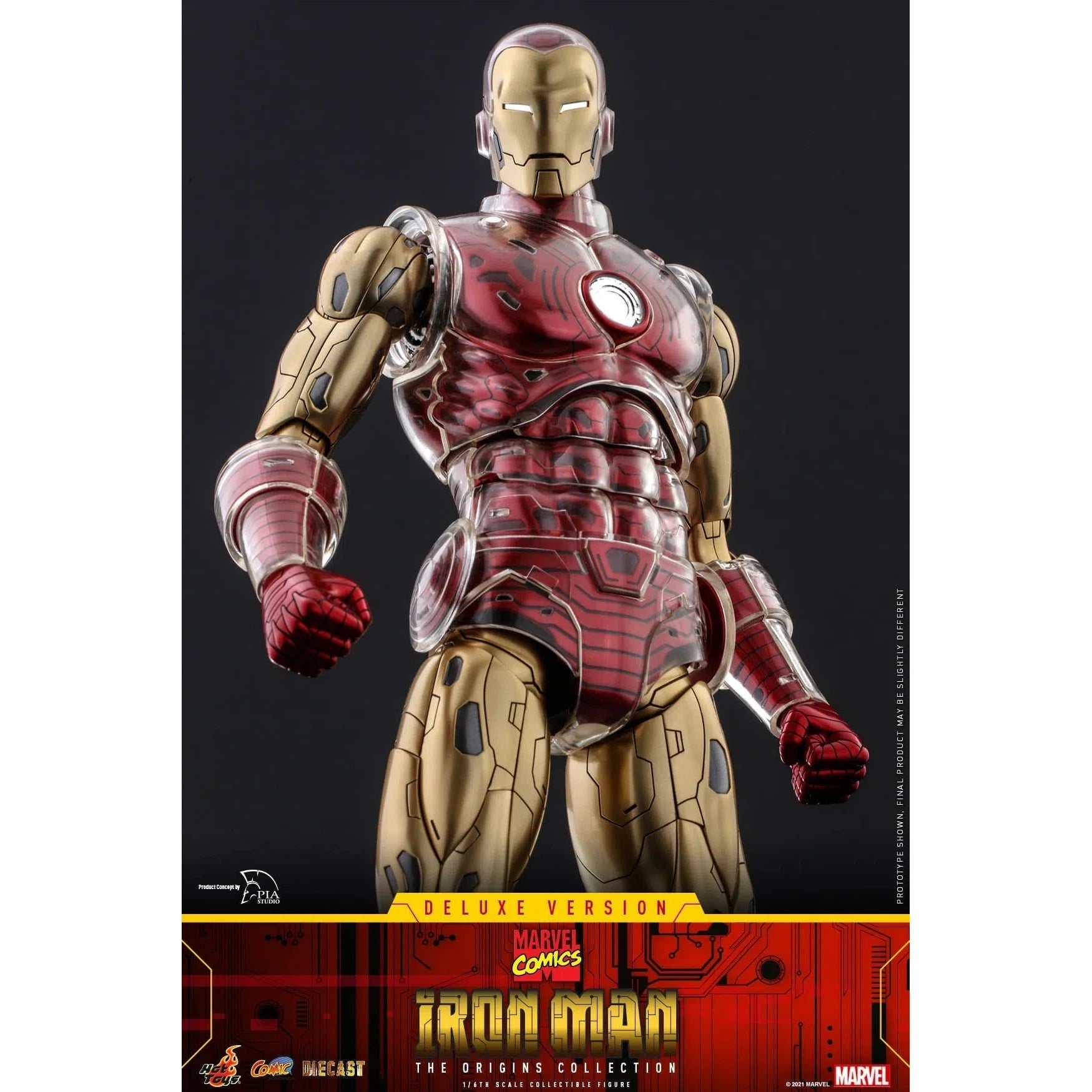 Iron Man: Origins Collection: CMS08 D38: Deluxe Edition: Marvel Hot Toys