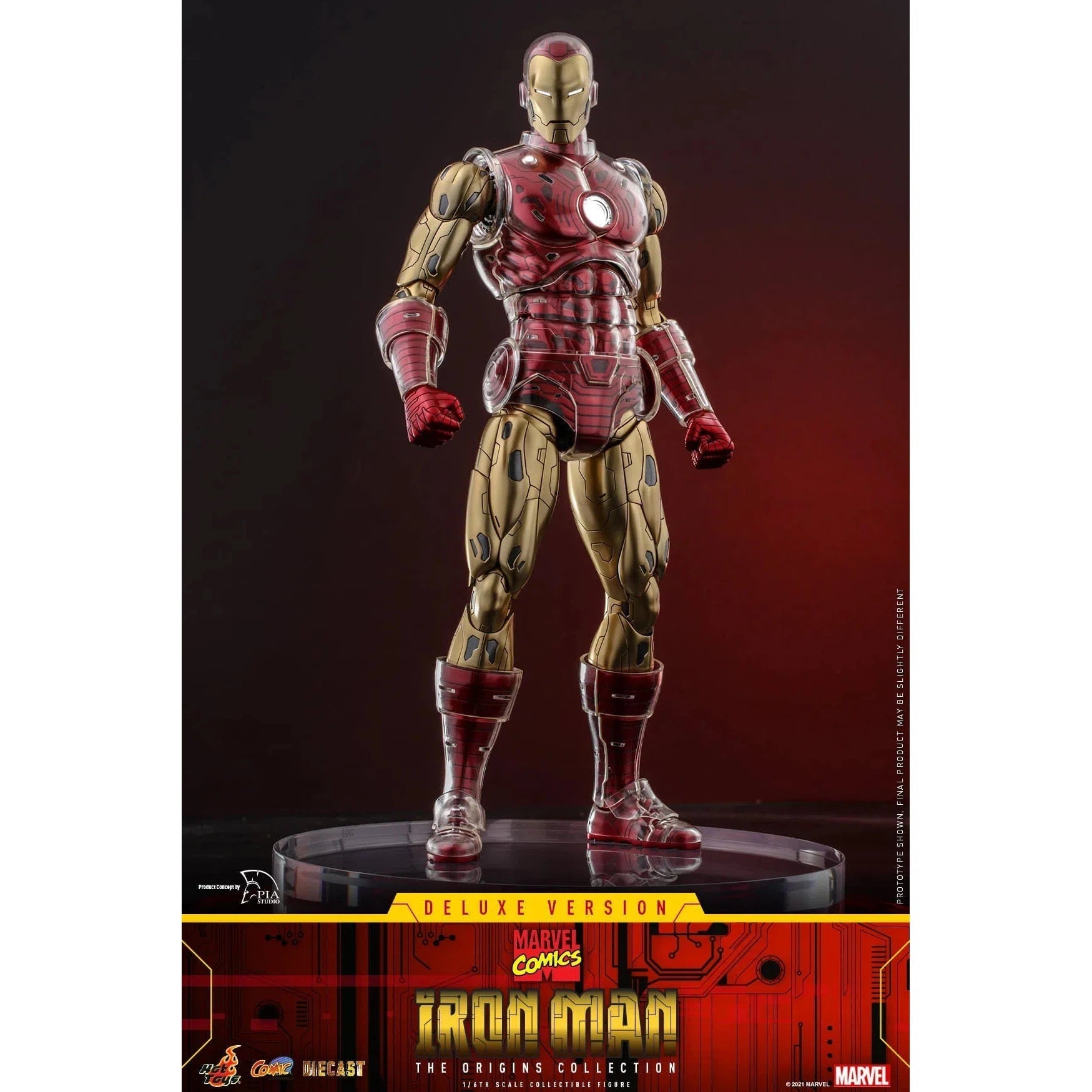 Iron Man: Origins Collection: CMS08 D38: Deluxe Edition: Marvel Hot Toys