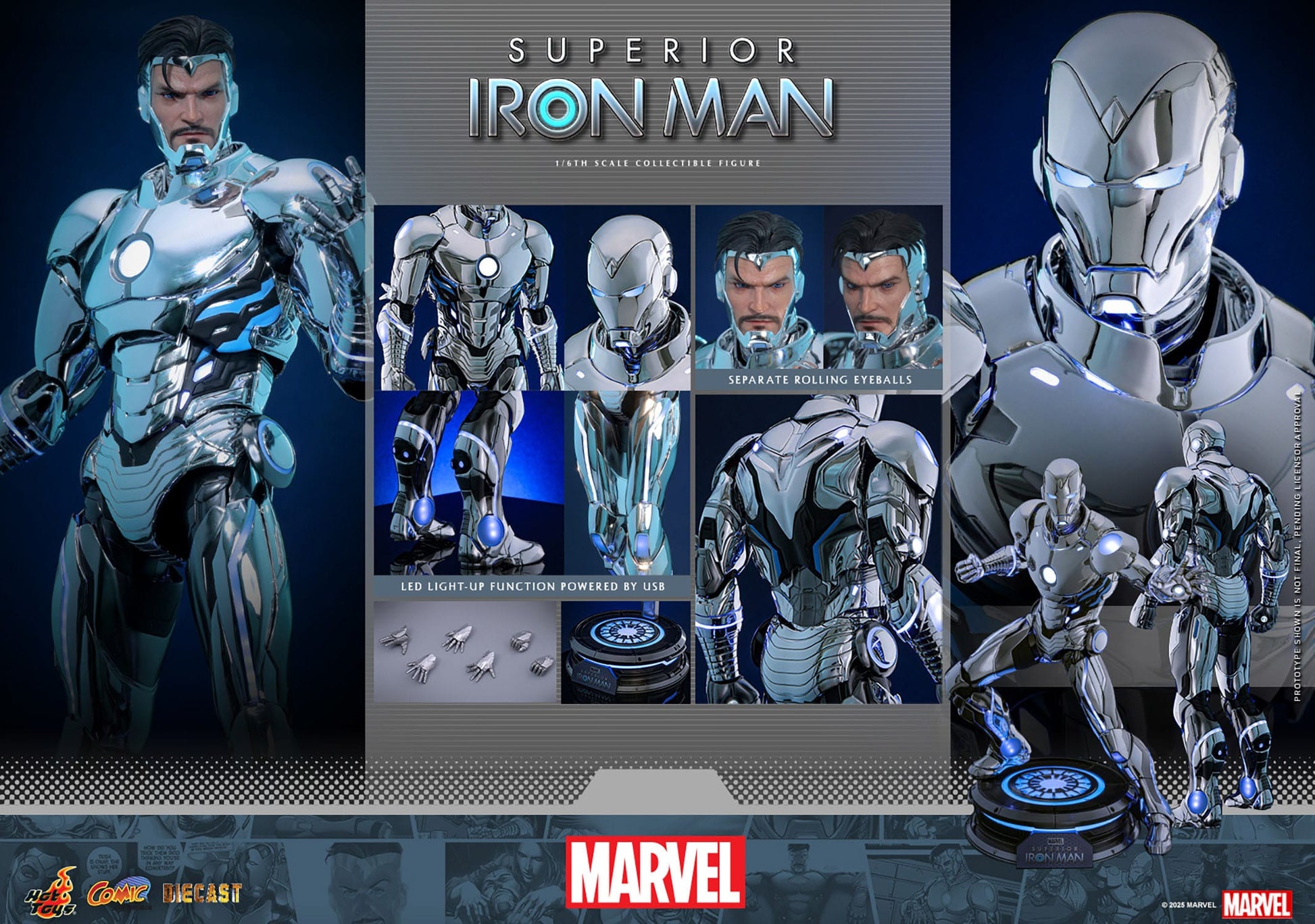 Iron Man: Superior Iron Man: 1/6th Action Figure: Hot Toys Hot Toys